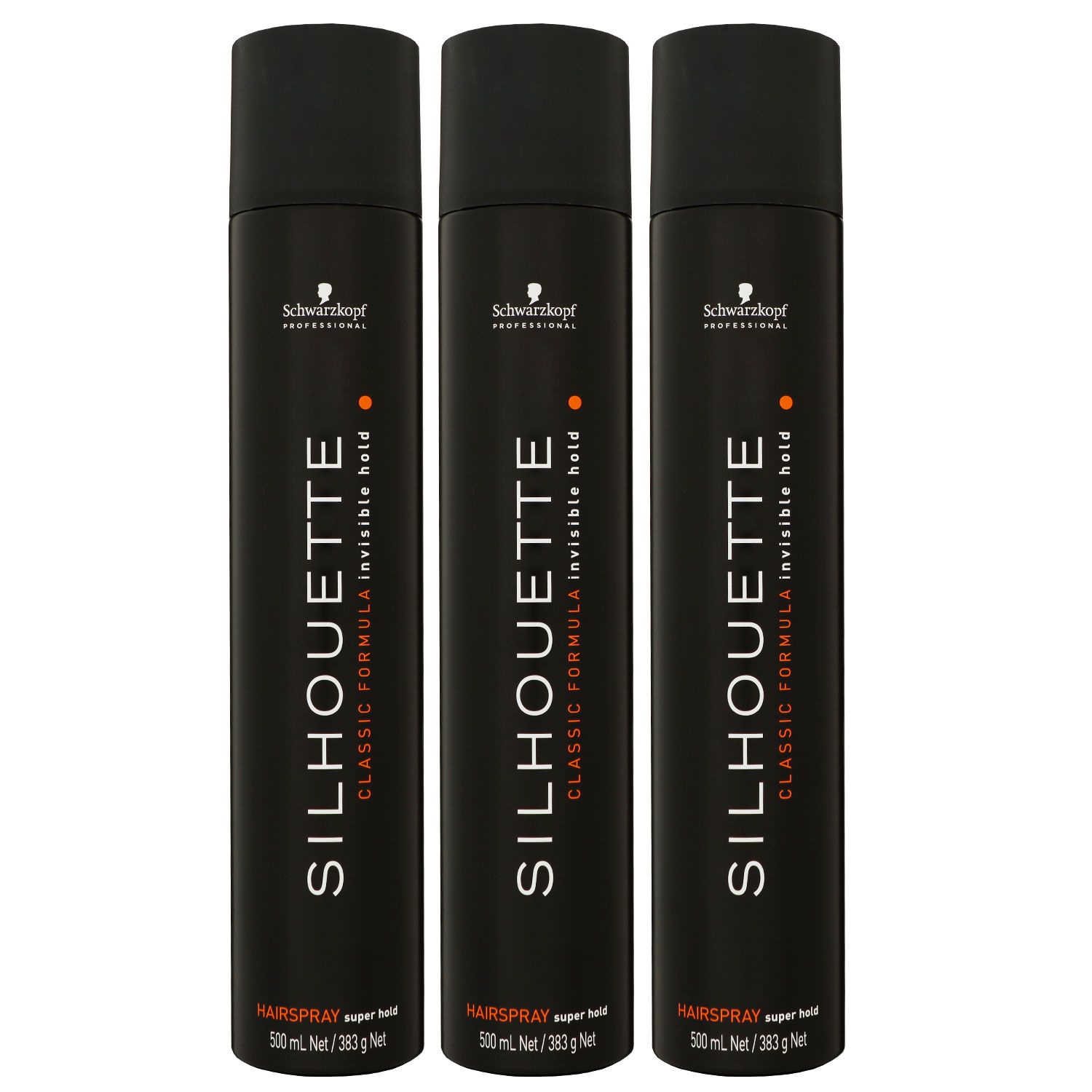 Schwarzkopf Silhouette Classic Formula 3 x 500 ml Haarspray starker Halt Set