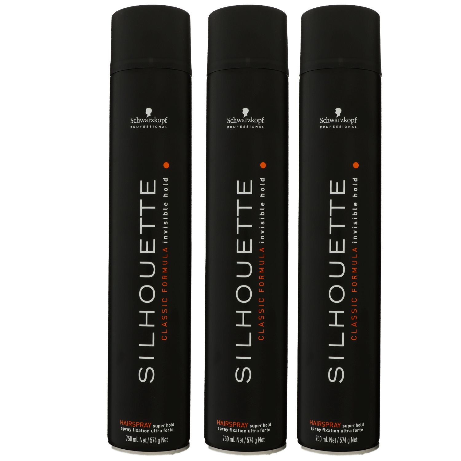 Schwarzkopf Silhouette Classic Formula 3 x 750 ml Haarspray starker Halt