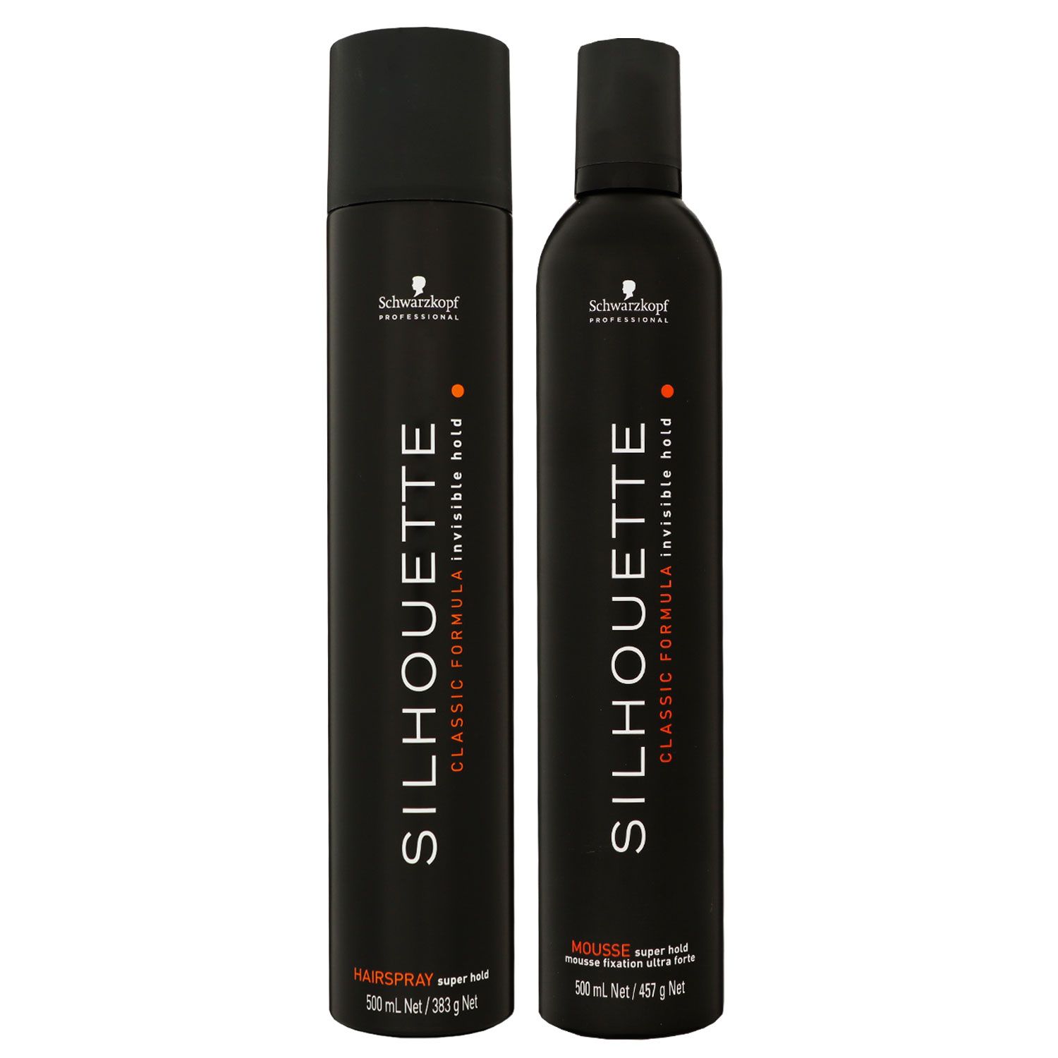 Schwarzkopf Silhouette Classic Formula 500 ml Mousse & 500 ml Haarspray Set