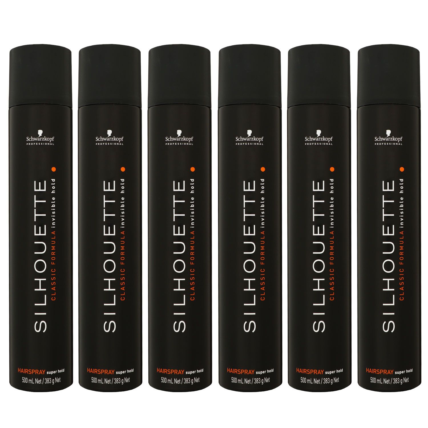 Schwarzkopf Silhouette Classic Formula 6 x 500 ml Haarspray starker Halt Set