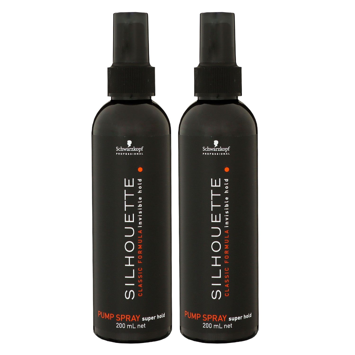 Schwarzkopf Silhouette Classic Formular 2 x 200 ml Pump Haarspray Super Hold Set