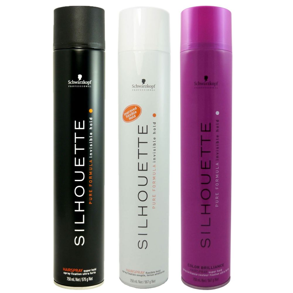 Schwarzkopf Silhouette HS Super Hold & Flexible & Color Brilliance Set ...
