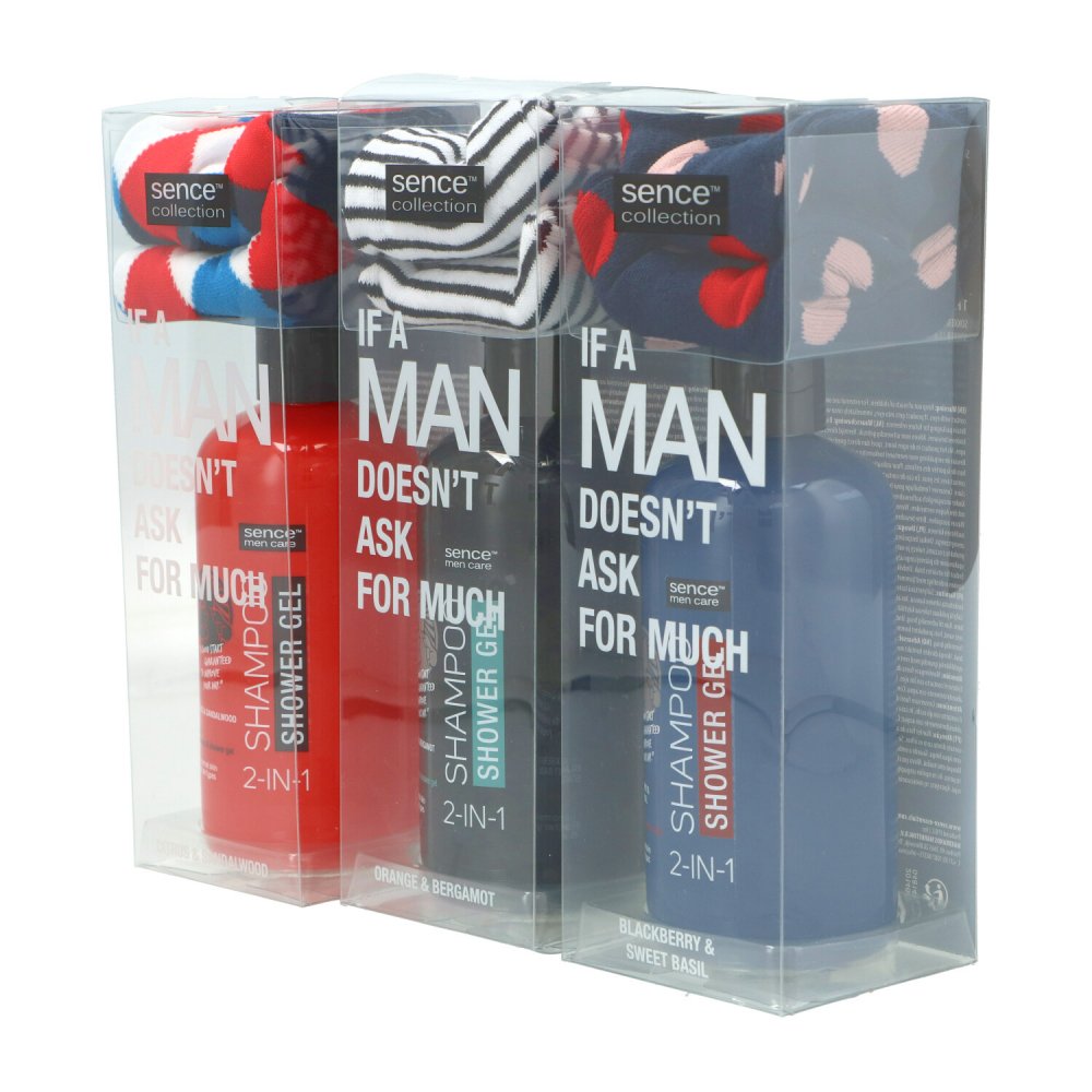 Sence Men Care Geschenkset 2in1 Duschgel Happy Socks Bei Riemax