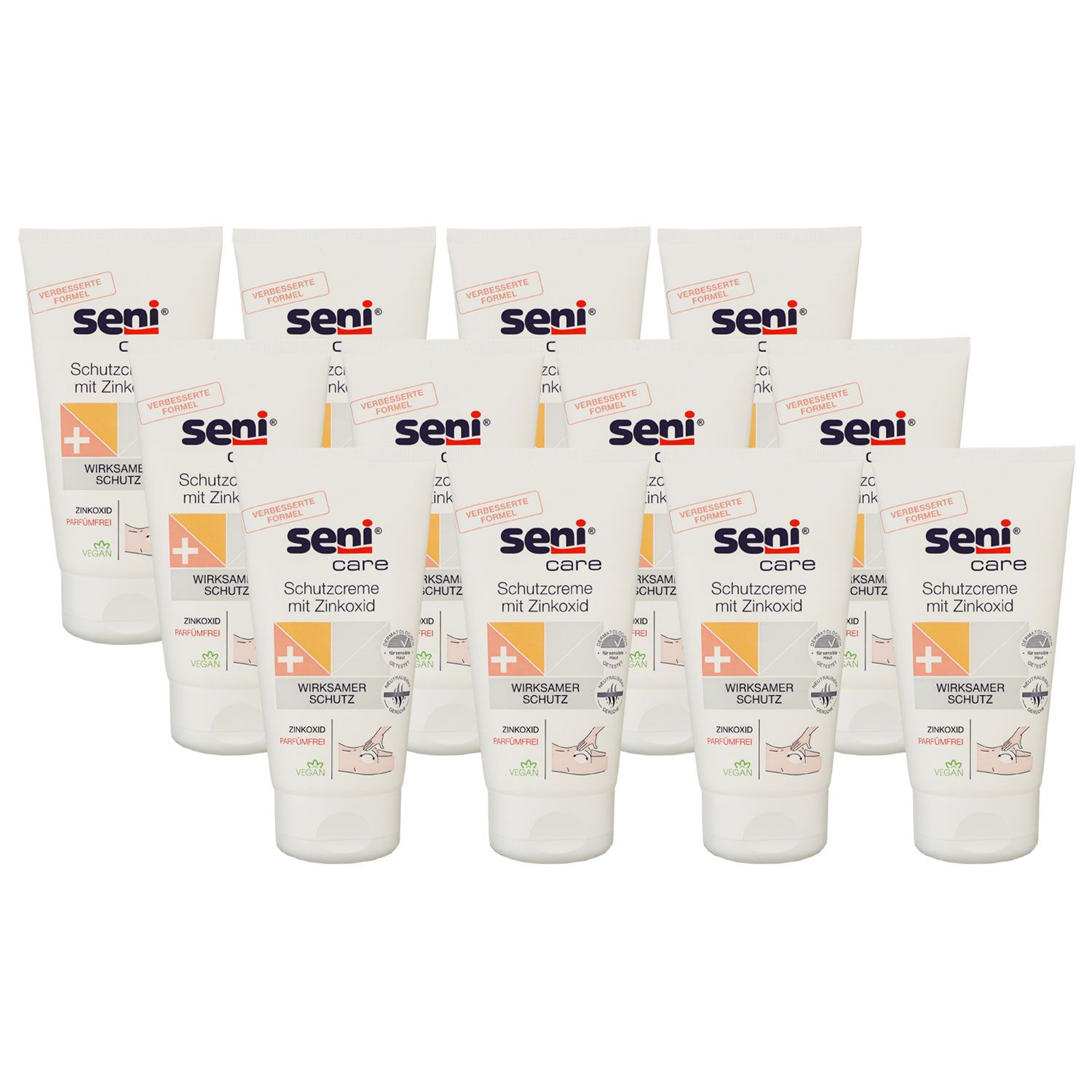 Seni Care Schutzcreme mit Zinkoxid 12 x 150 ml Zinkoxid & Sinodor Set