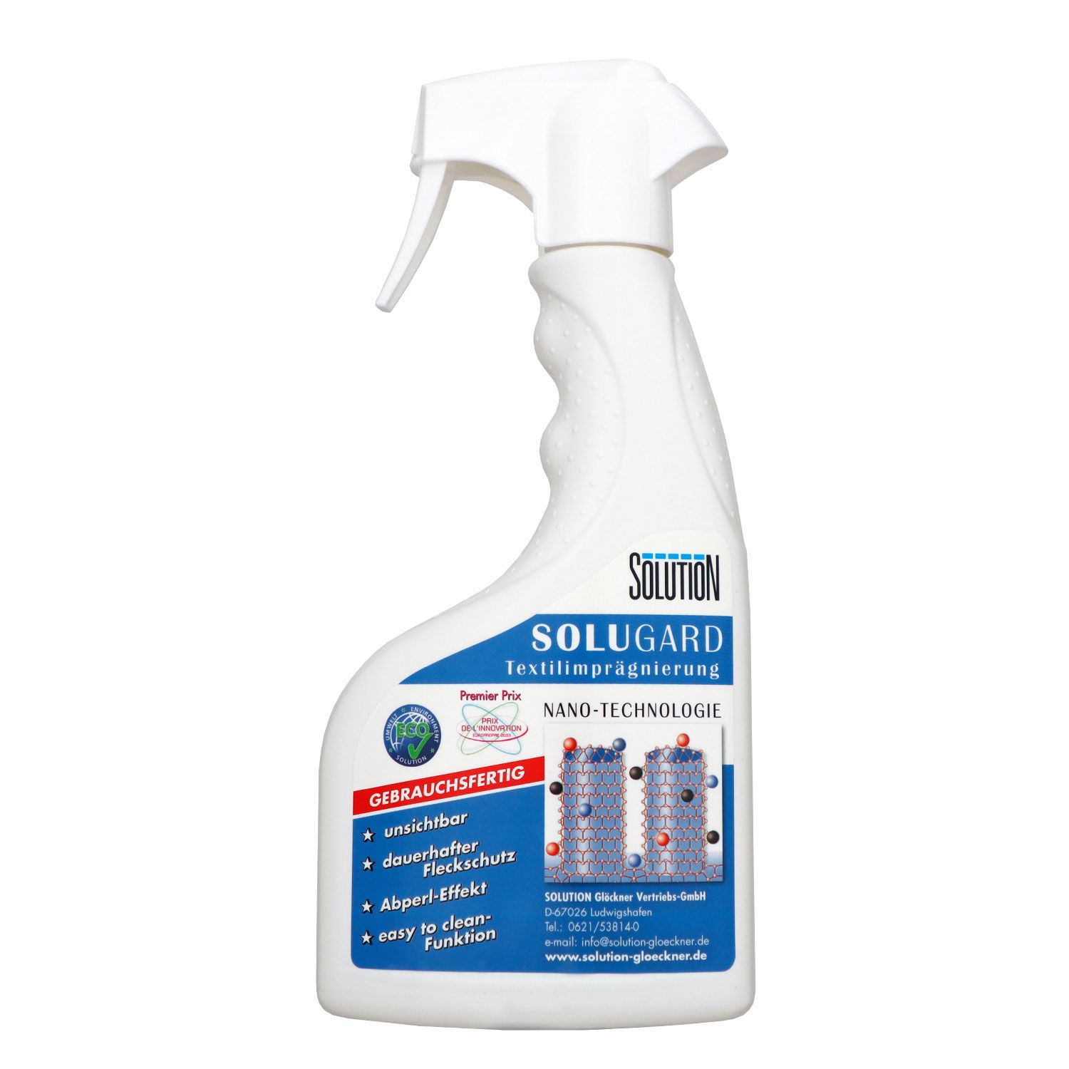 Solution Solugard Textilimpr�gnierung 500 ml Nanotechnologie