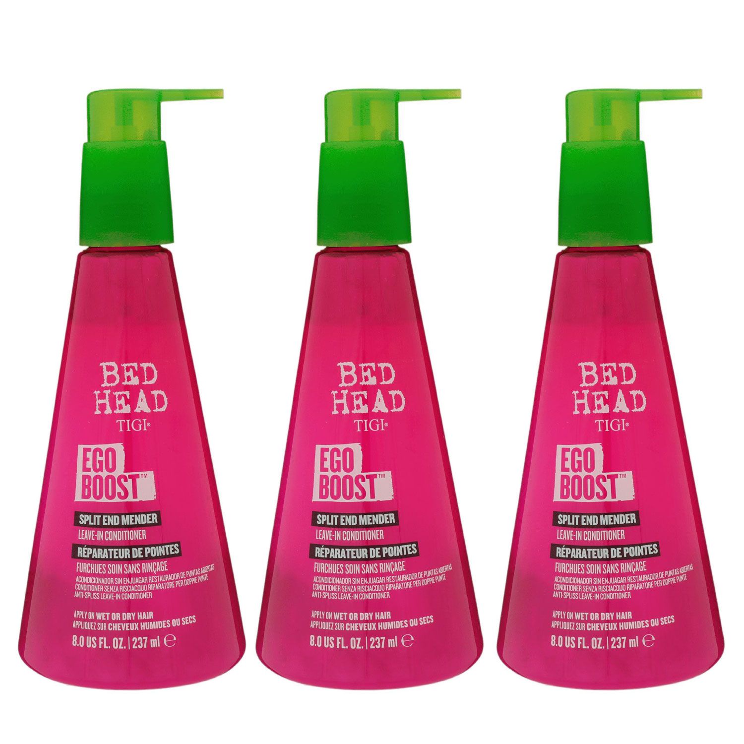 TIGI Bed Head Ego Boost 3 x 237 ml Leave In Conditioner Sp�lung Set