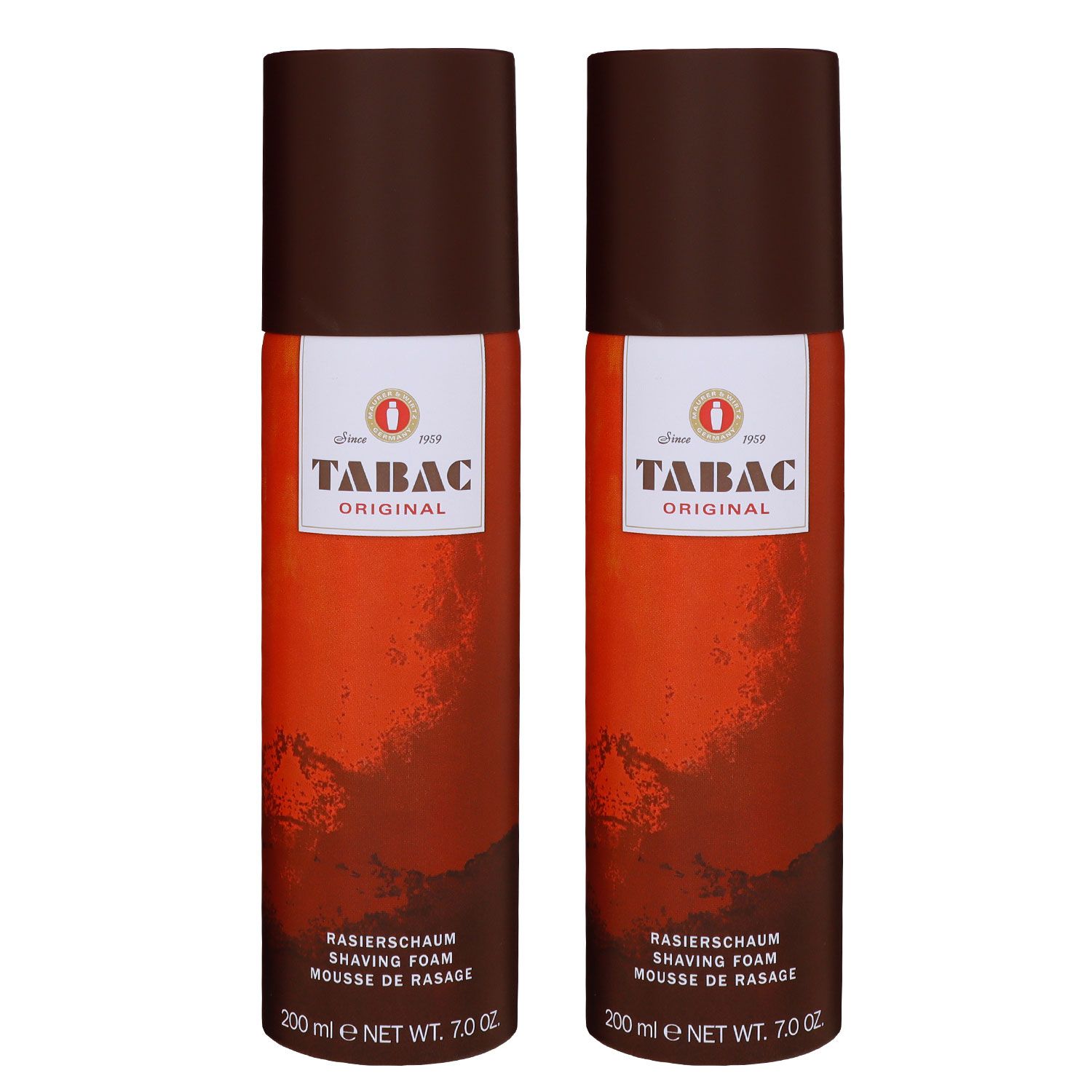 Tabac Original 2 x 200 ml Rasierschaum Shaving Foam Herren Set