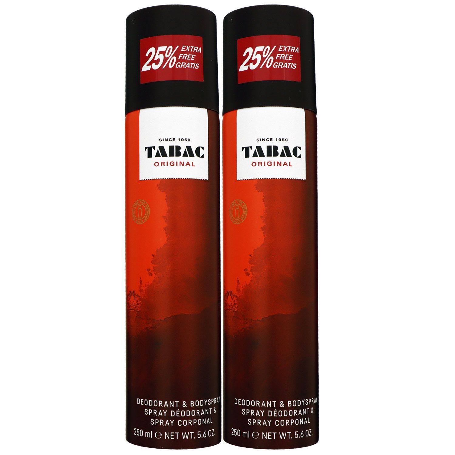 Tabac Original 2 x 250 ml Deo Deodorant Spray Set