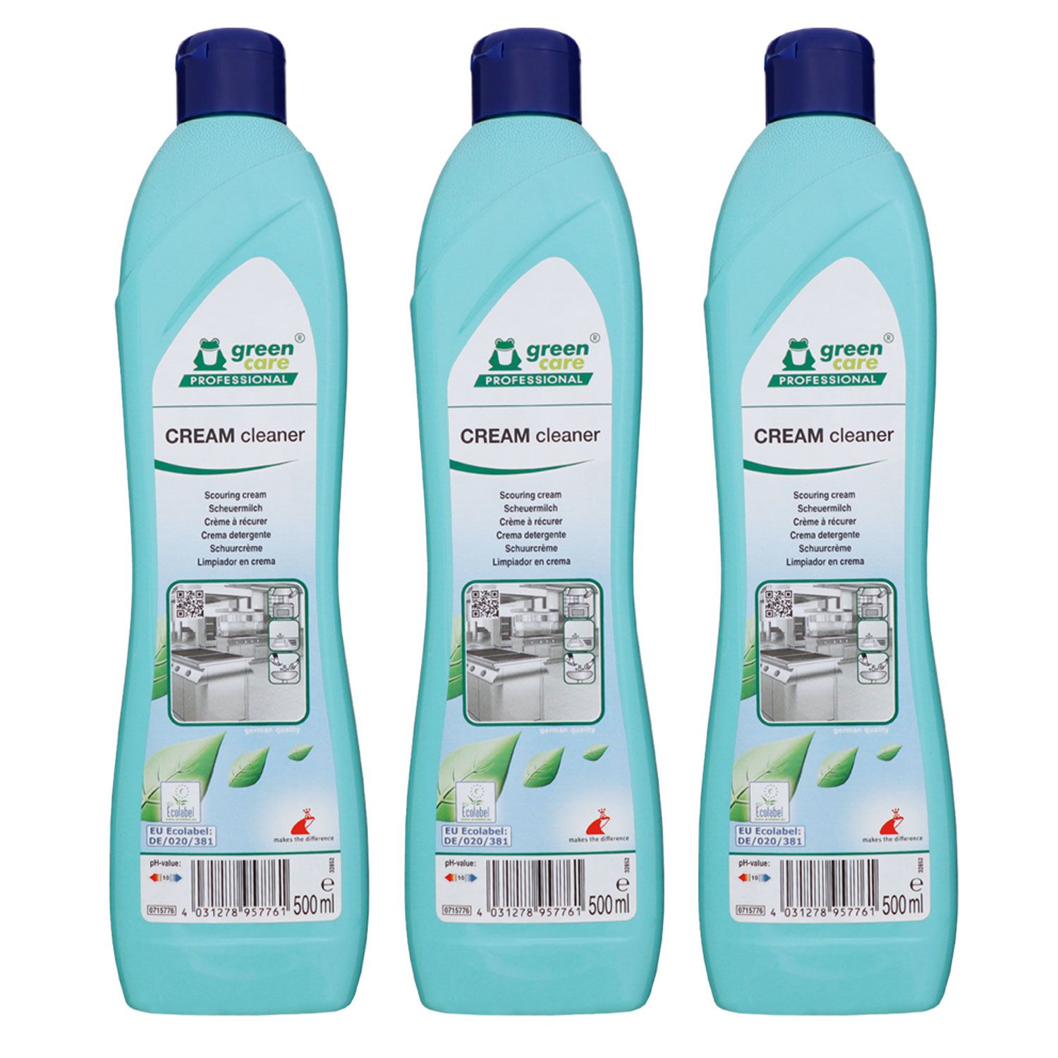 Tana Green Care 3 x 500ml CREAM Cleaner Scheuermilch f�r grobe Verschmutzungen
