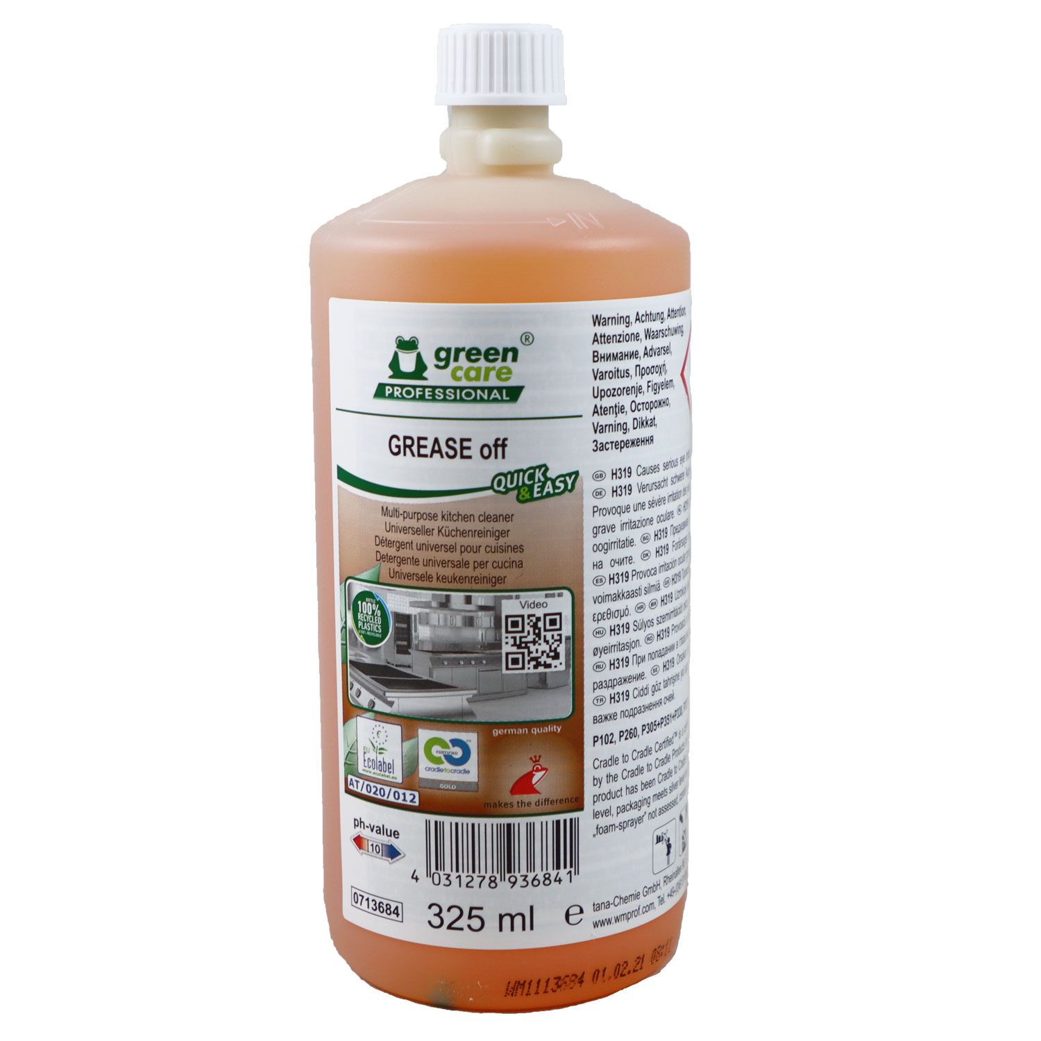 Tana Green Care GREASE off Quick & Easy 325 ml Universeller K�chenreiniger