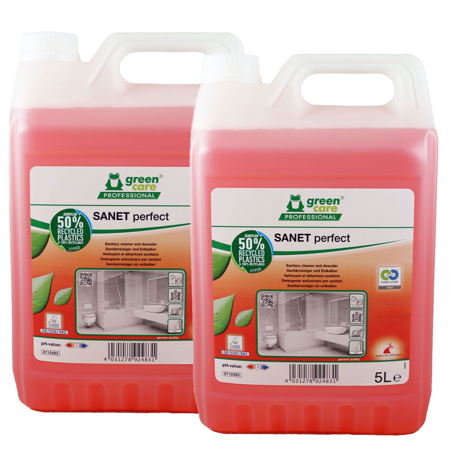 Tana Green Care SANET Perfect 2 x 5 Liter Sanit�runterhaltsreiniger Set