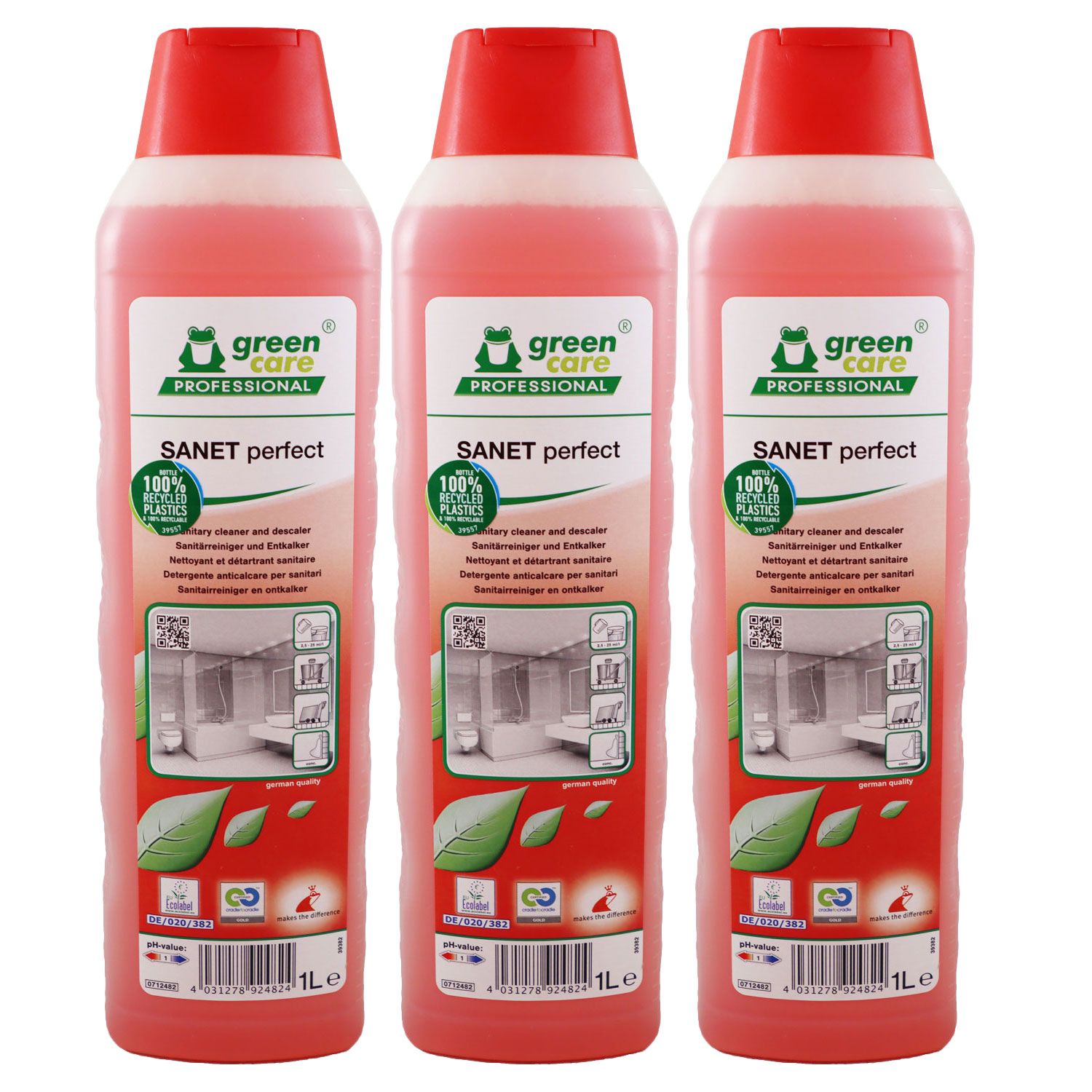 Tana Green Care SANET Perfect 3 x 1 Liter Sanit�runterhaltsreiniger Set