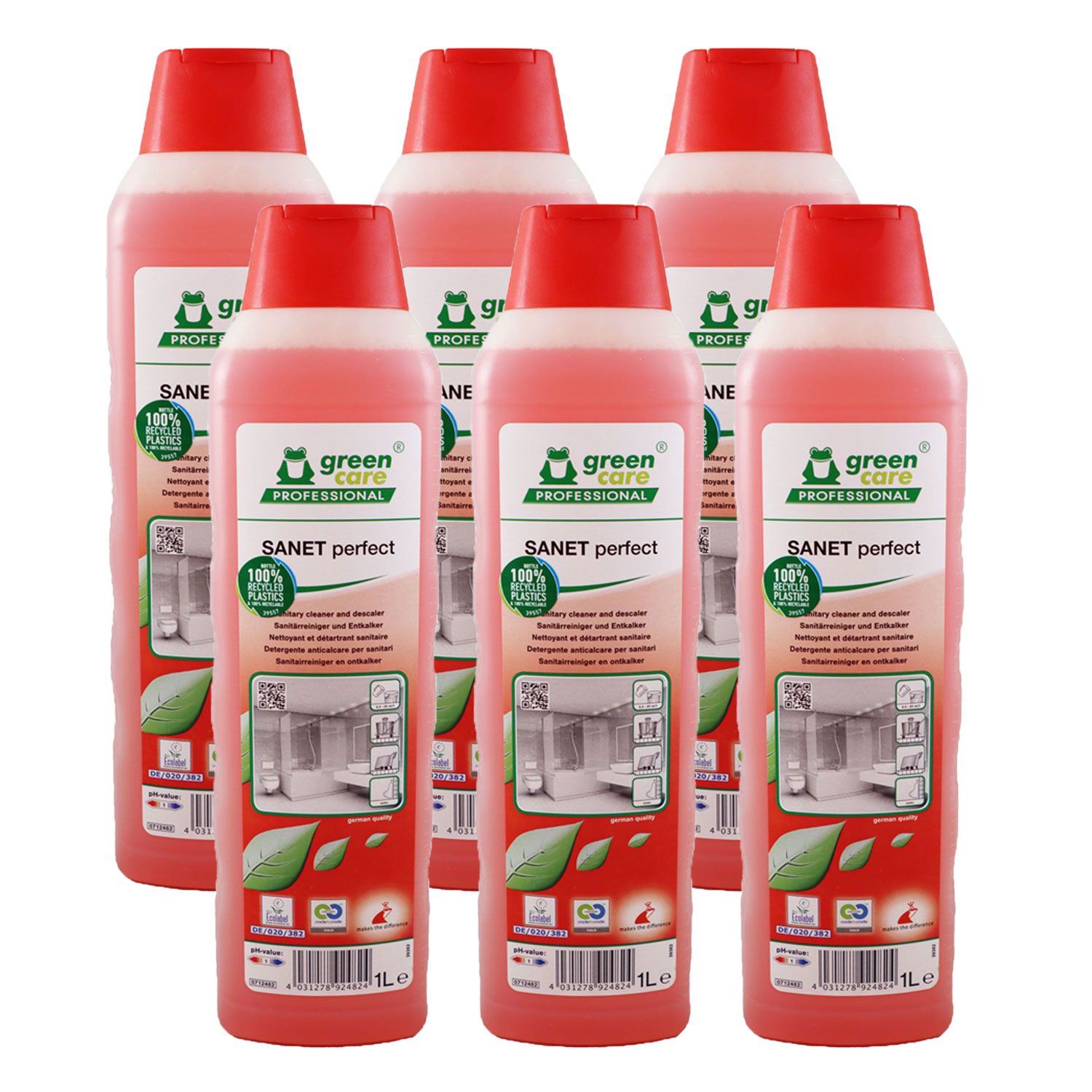 Tana Green Care SANET Perfect 6 x 1 Liter Sanit�runterhaltsreiniger Set