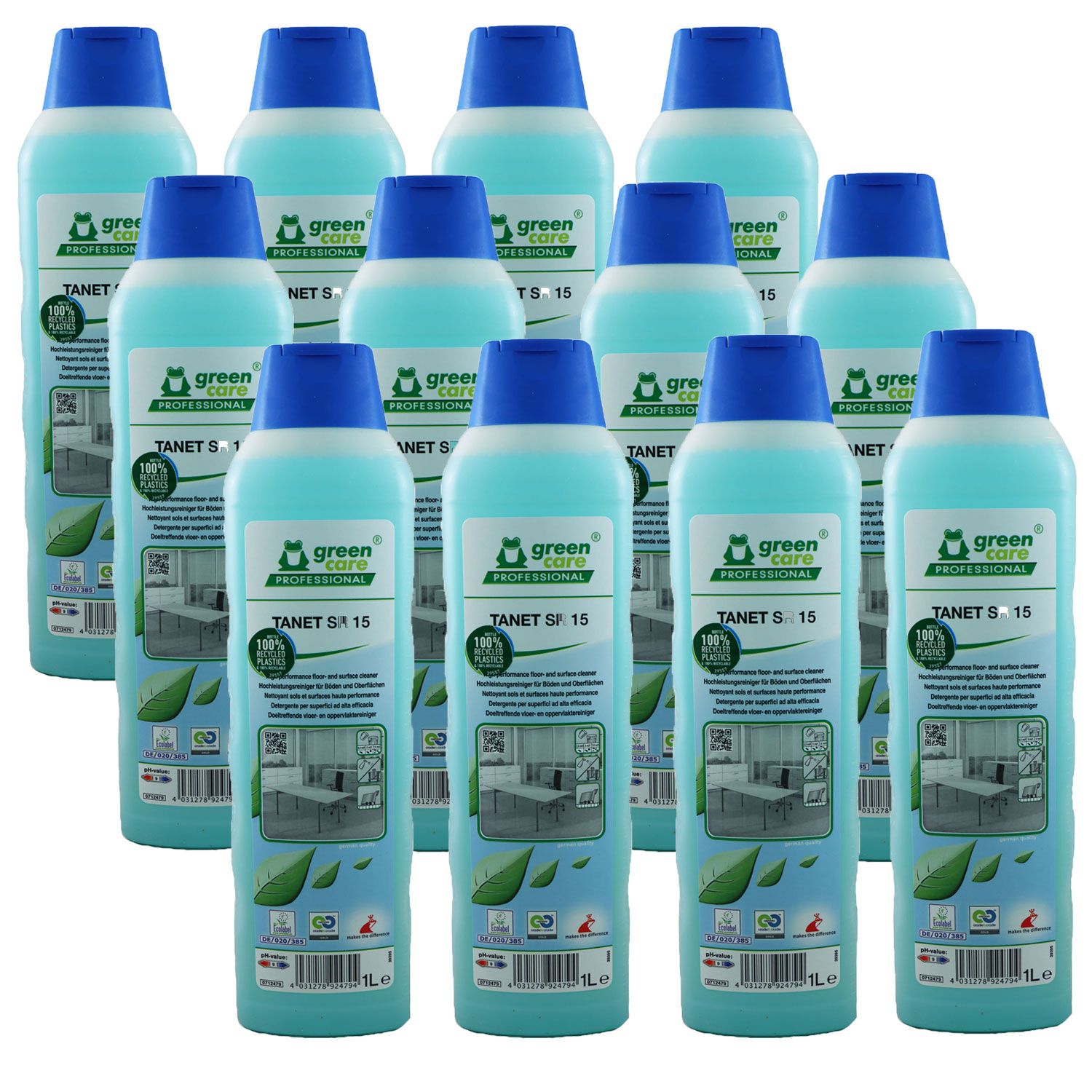 Tana Green Care TANET SR 15 12 x 1 Liter Hochleistungsreiniger Set
