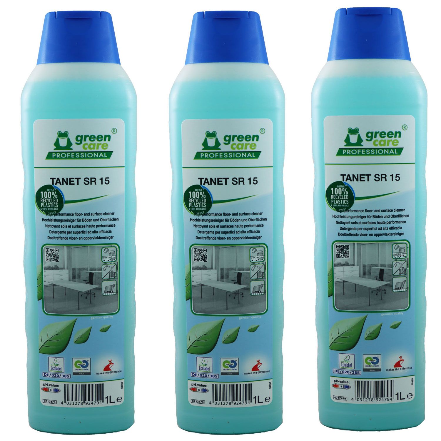 Tana Green Care TANET SR 15 3 x 1 Liter Hochleistungsreiniger Set