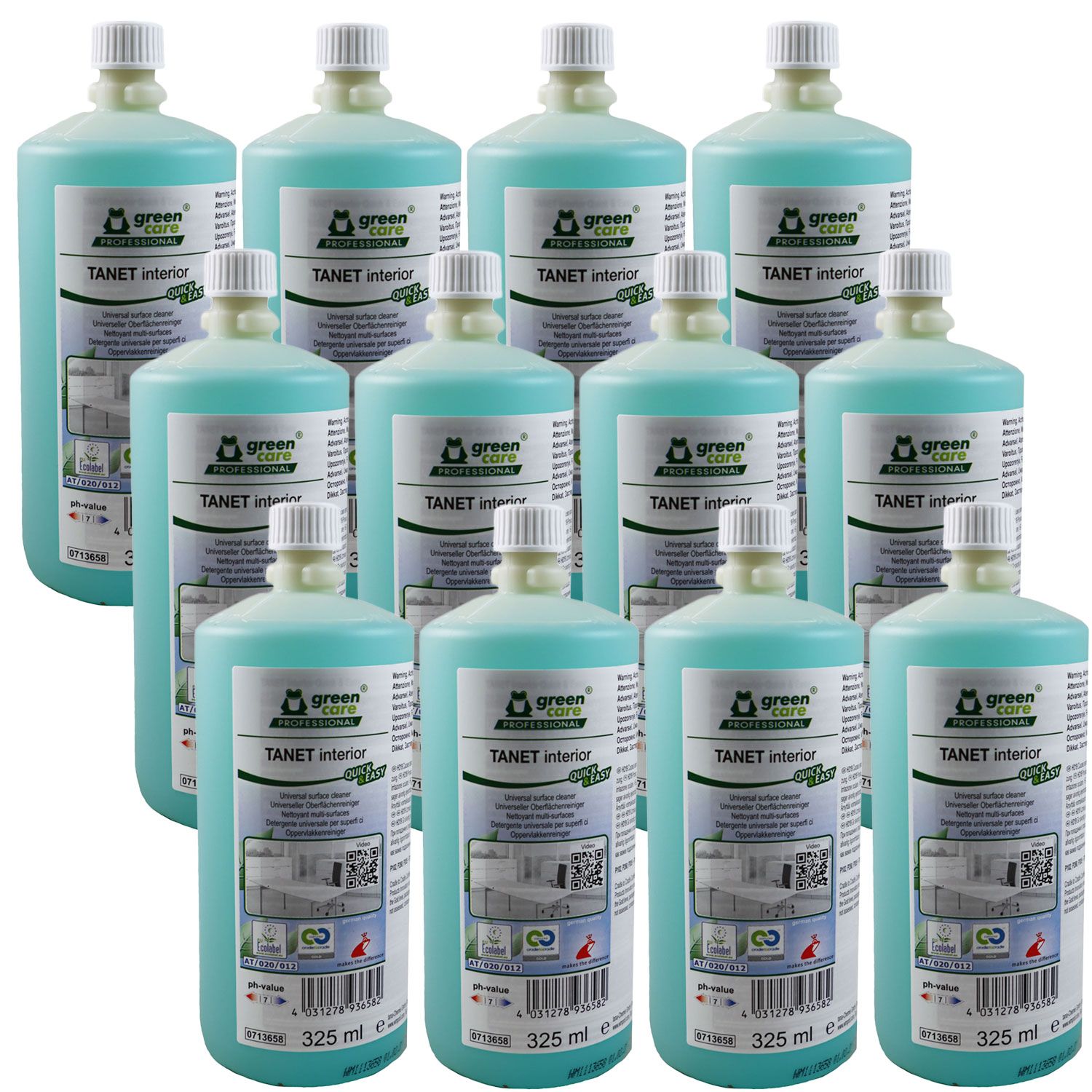 Tana TANET interior off Quick & Easy 12 x 325ml Universeller Oberfl�chenreiniger