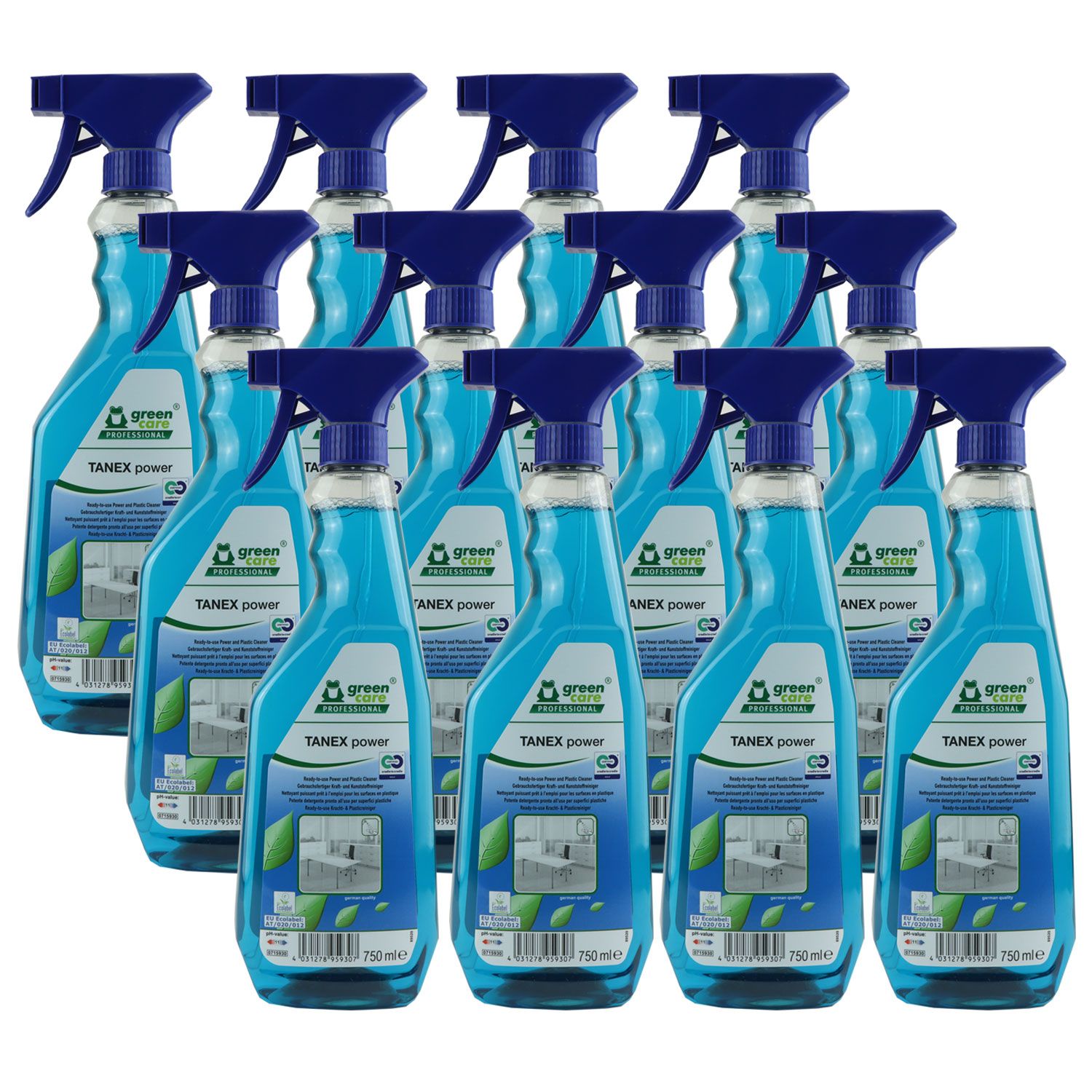 Tana Tanex Power 12 x 750 ml Kunststoffoberfl�chen Kraftreiniger Set