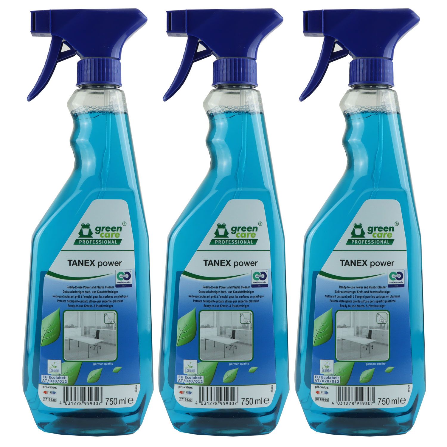 Tana Tanex Power 3 x 750 ml Kunststoffoberfl�chen Kraftreiniger Set