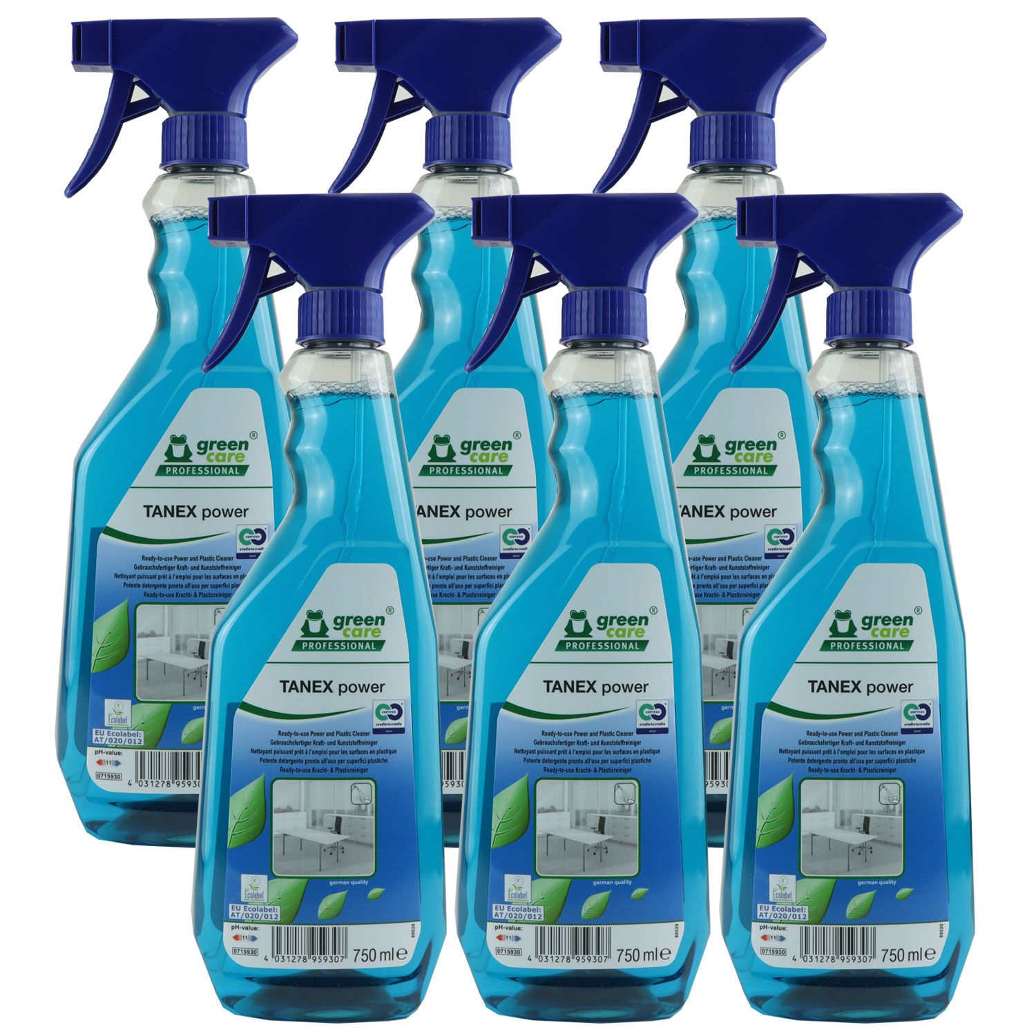 Tana Tanex Power 6 x 750 ml Kunststoffoberfl�chen Kraftreiniger Set