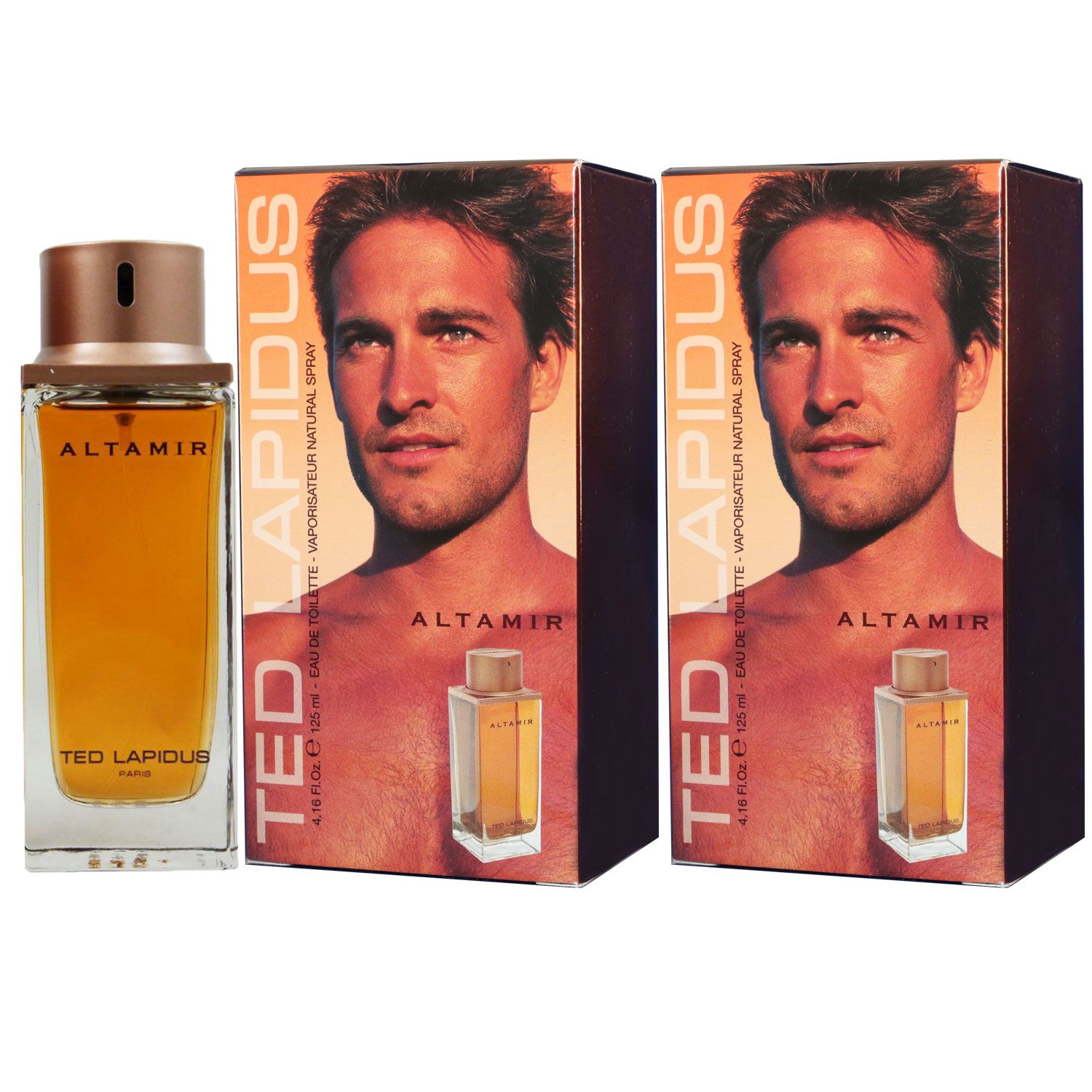Ted Lapidus Altamir 2 x 125 ml Eau de Toilette EDT Herrenduft   Set