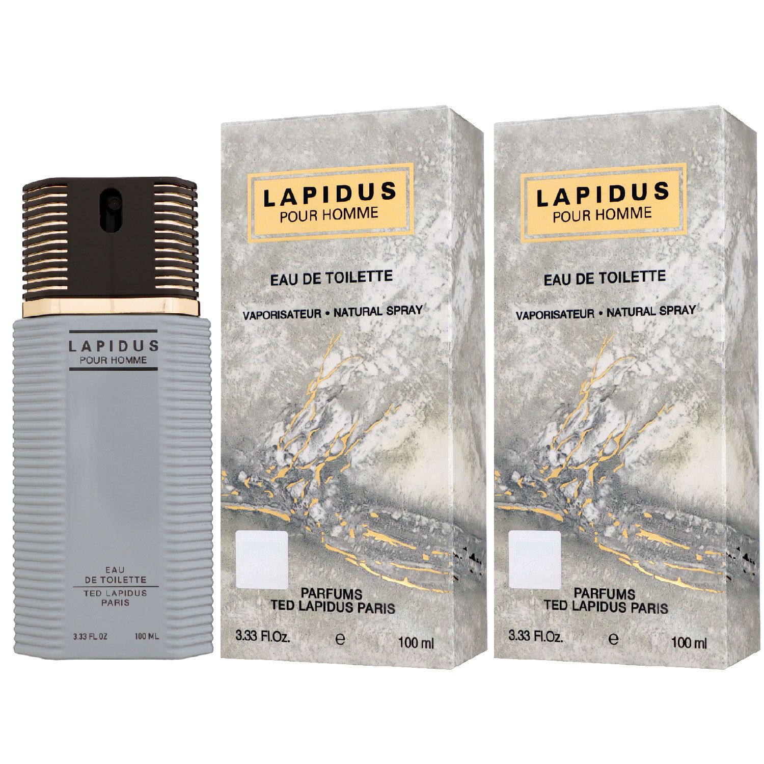 Ted Lapidus pour Homme 2 x 100ml Eau de Toilette EDT Herren Duft Herrenduft Set