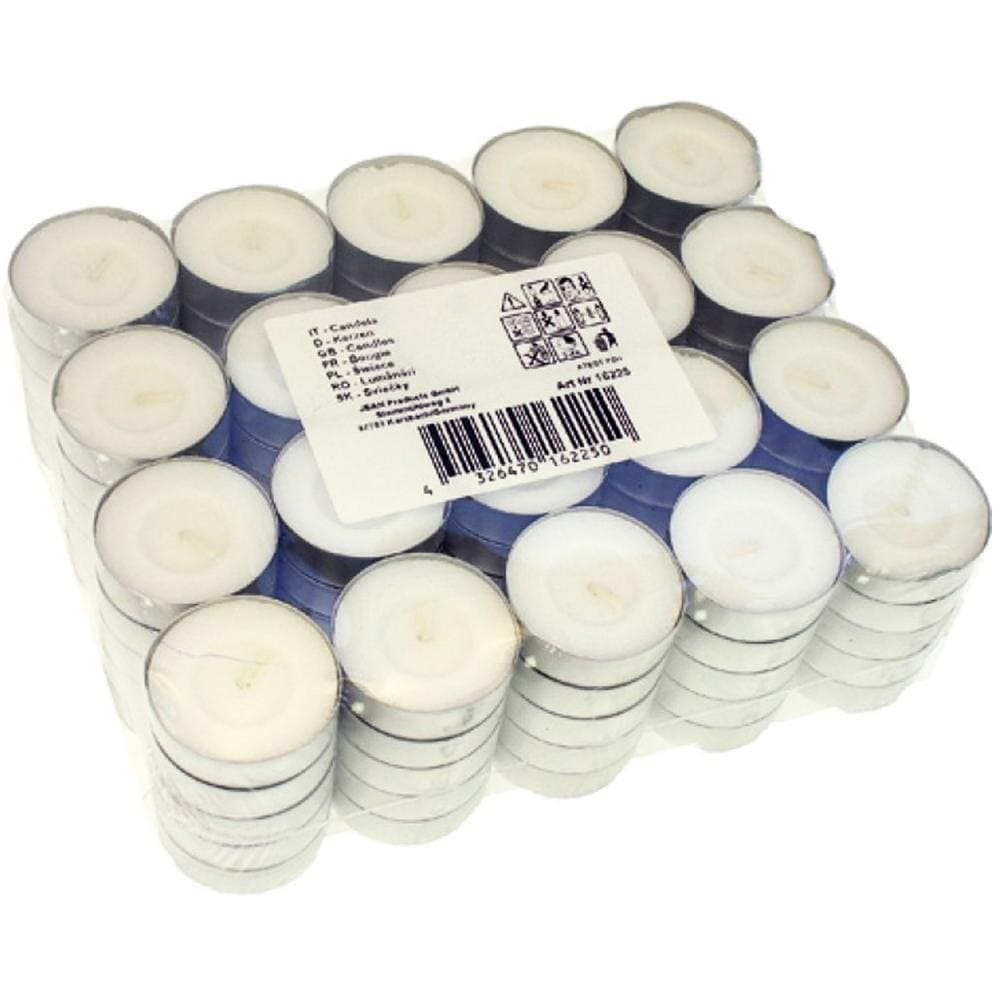 Premium Teelichter 100-4800 Stück - Über 4h Brenndauer, Rußfrei & Unbeduftet