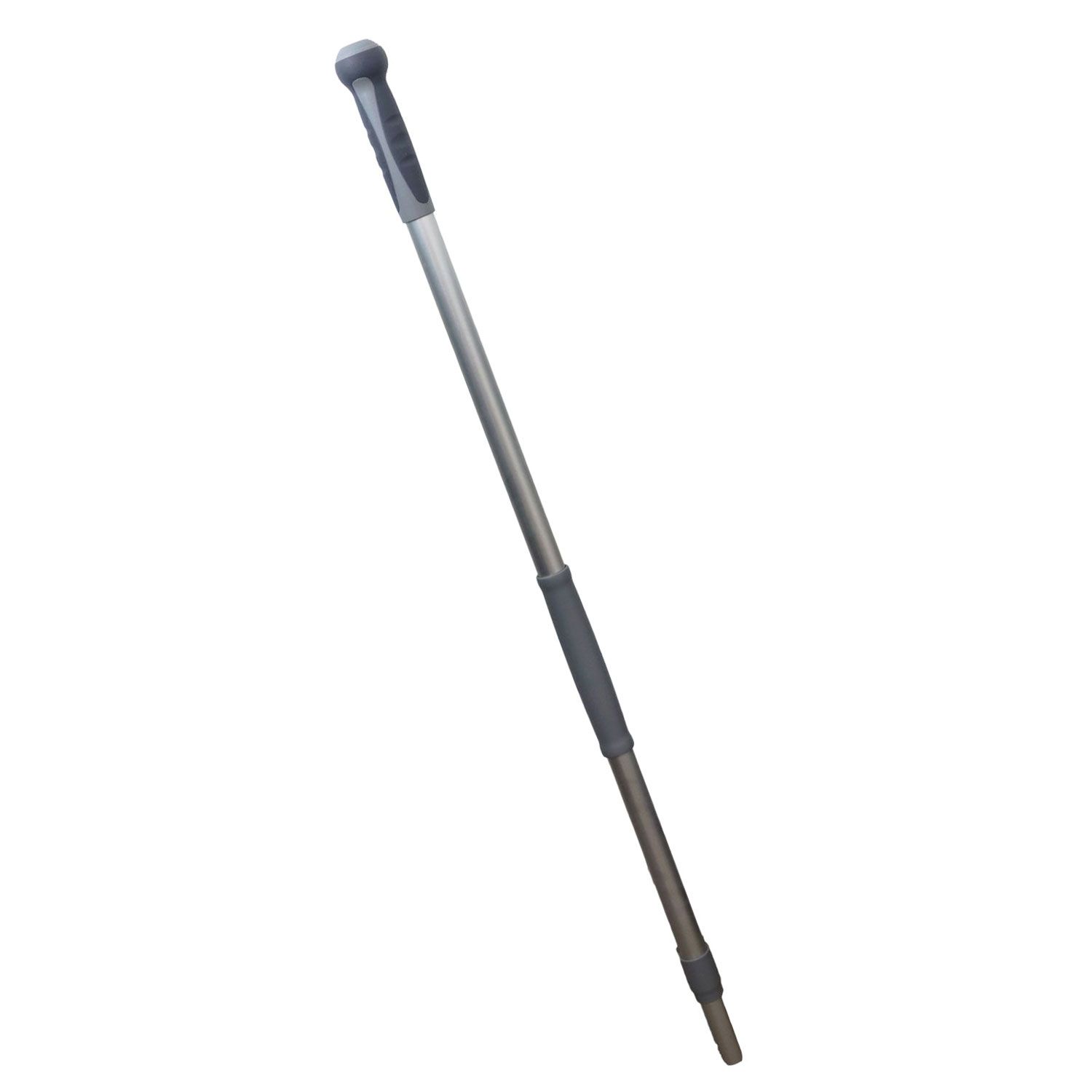 Teleskopstiel Aluminium grau mit Antirutschgriff 87 cm bis 184 cm