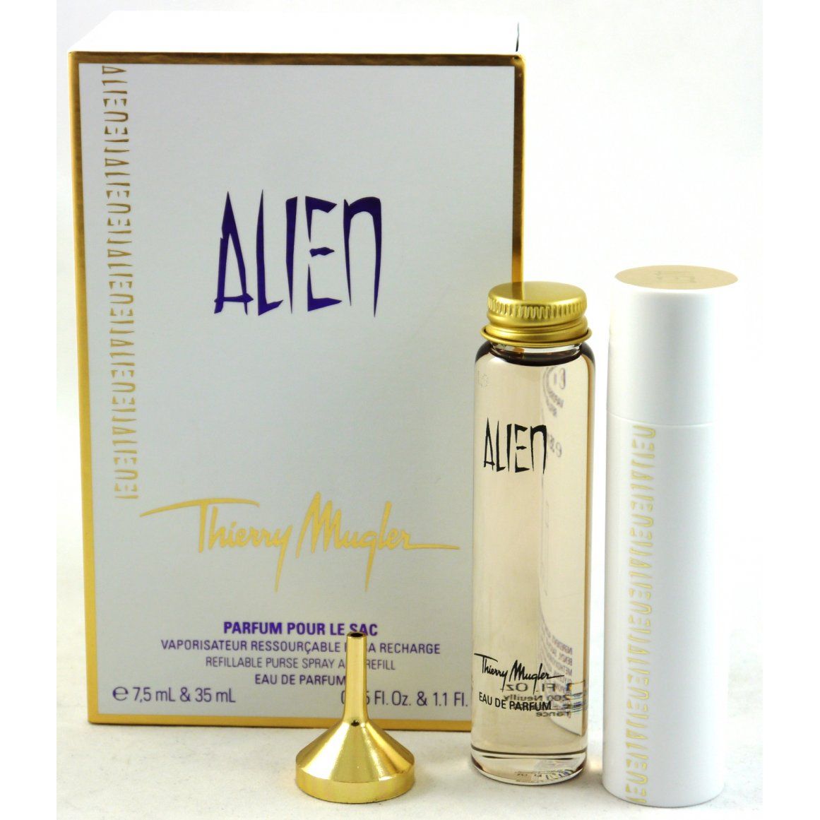 Thierry Mugler Alien Set 7,5 ml Eau de Parfum EDP nachfüllbar & 35 ml