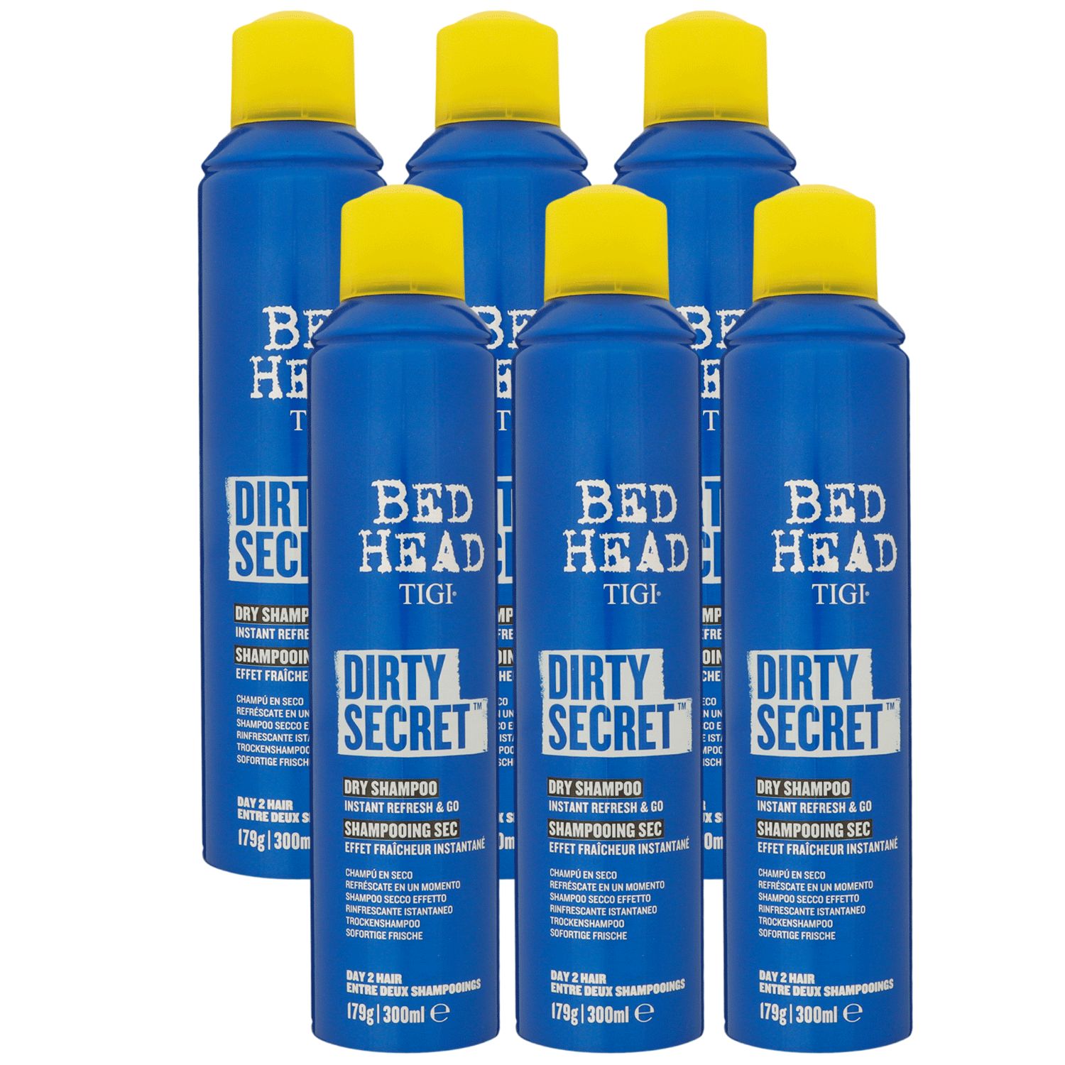 Tigi Bed Head Dirty Secret 6 x 300 ml Trockenshampoo Set