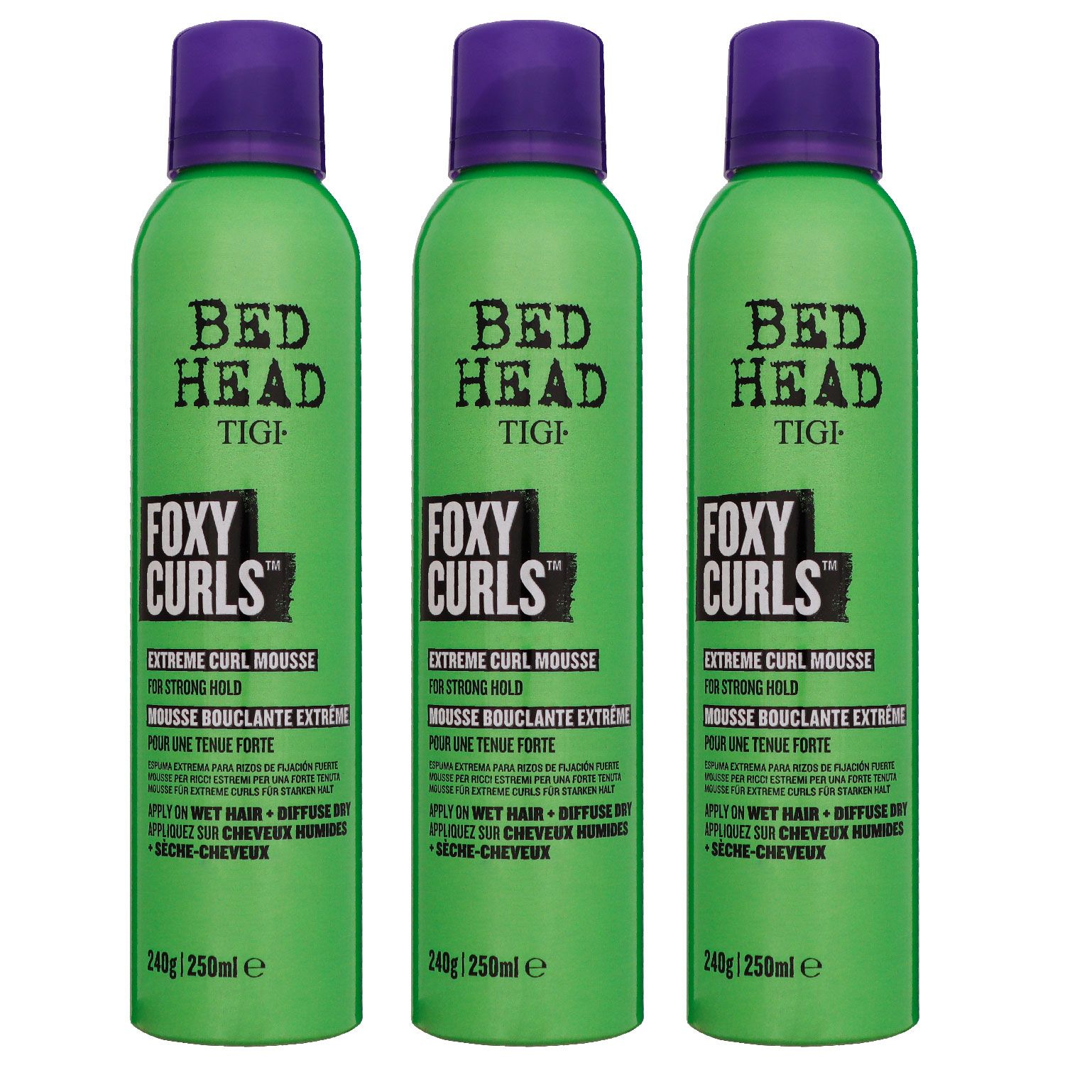 Tigi Bed Head Foxy Curls 3 x 250 ml curl Mousse starker halt Set