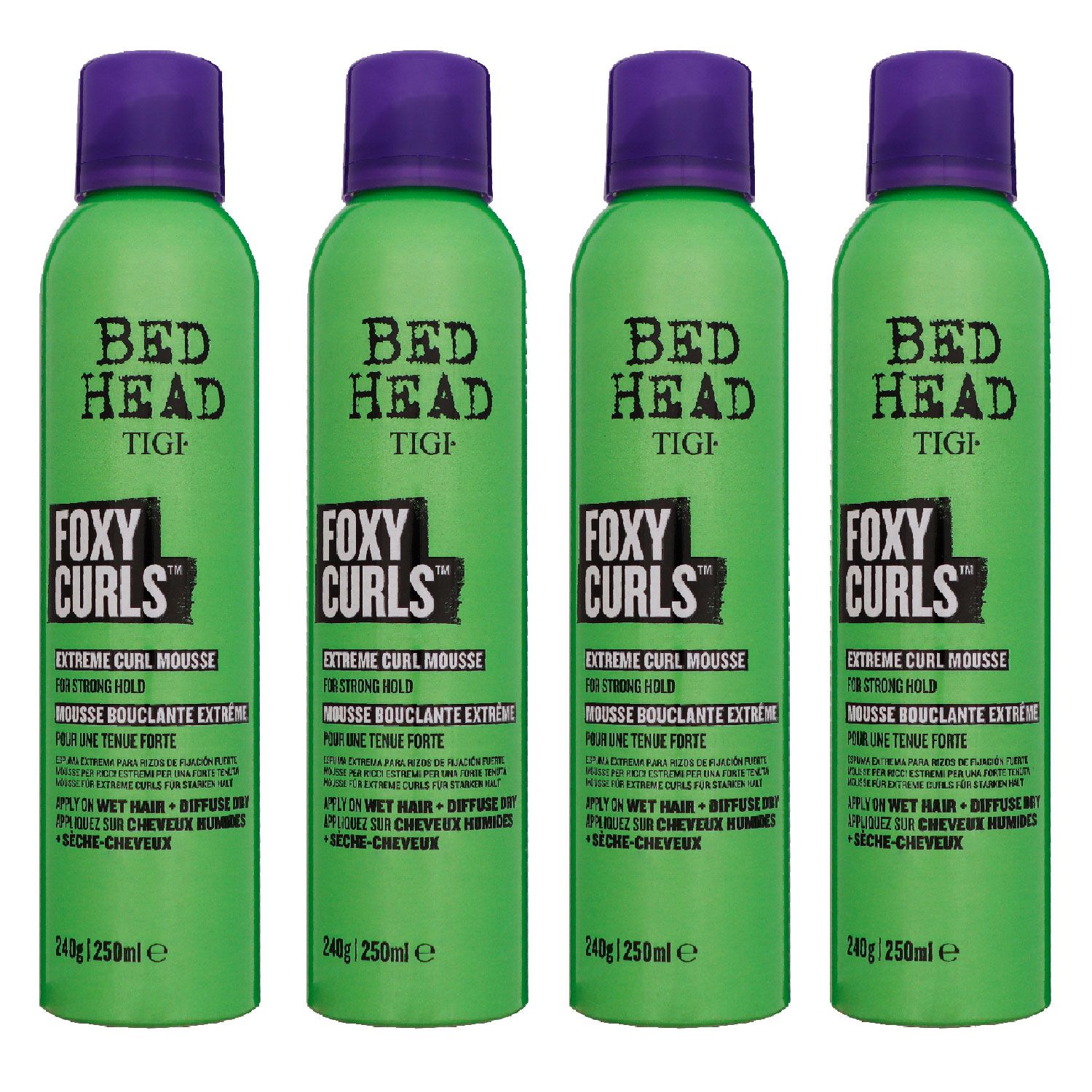 Tigi Bed Head Foxy Curls 4 x 250 ml curl Mousse starker halt Set