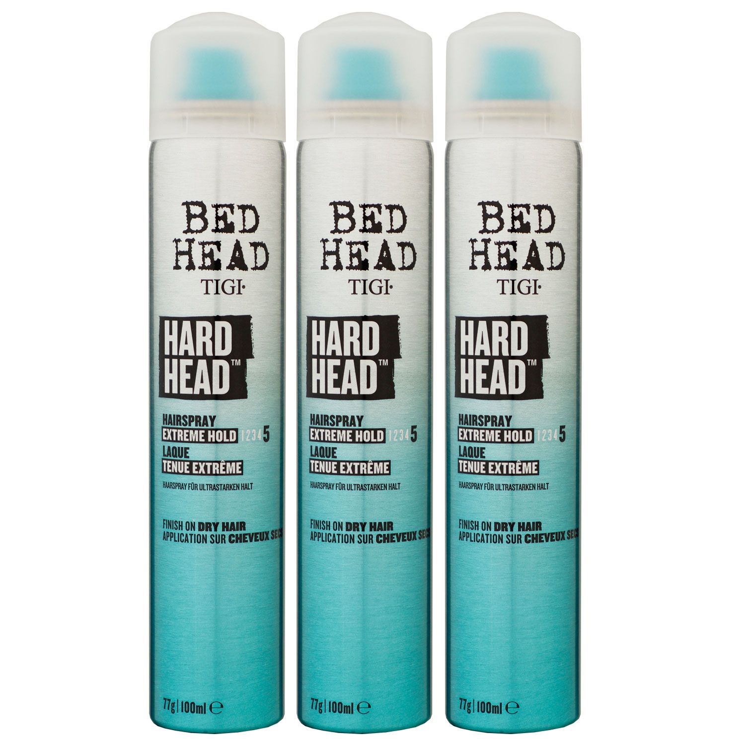 Tigi Bed Head Hard Head 3 x 100 ml Extreme Hold Haarspray Set