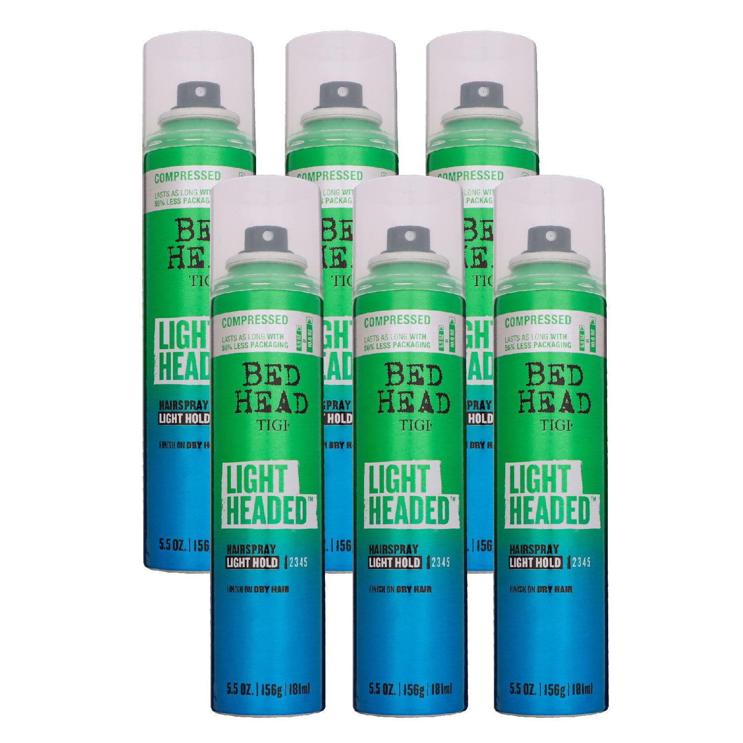 Tigi Bed Head Lightheaded 6 x 181 ml Haarspray leichter Halt Set