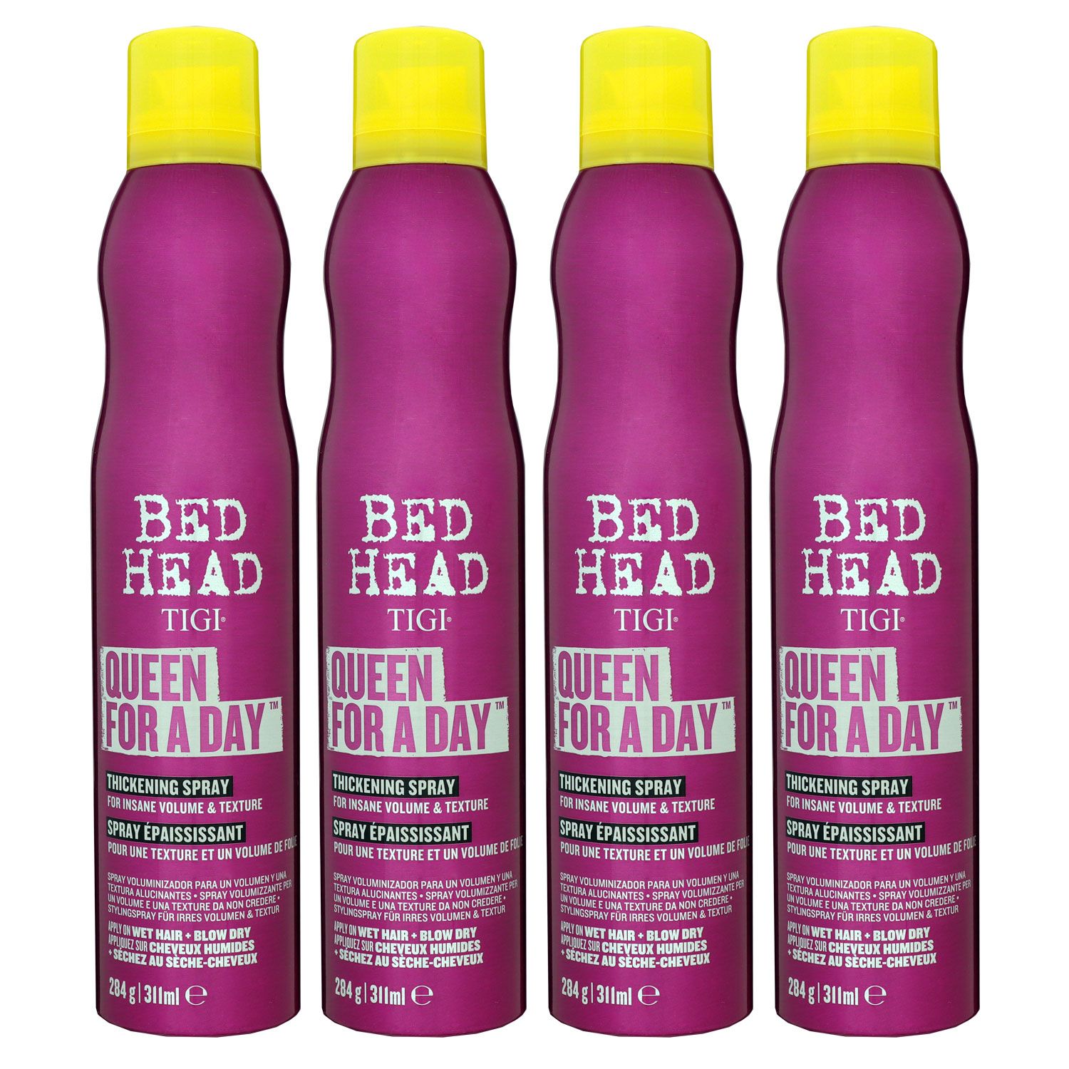 Tigi Bed Head Queen for a Day 4 x 311 ml Volumen Schaumspray Set