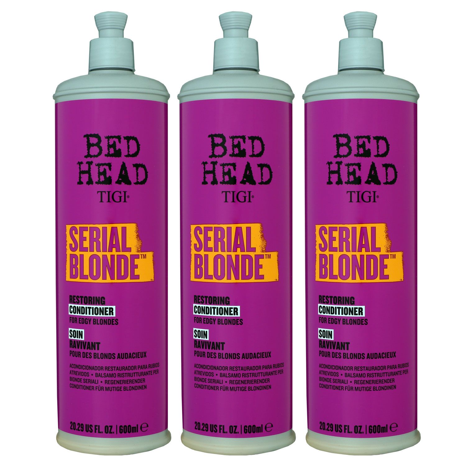 Tigi Bed Head Serial Blonde 3 x 600 ml Conditioner Set