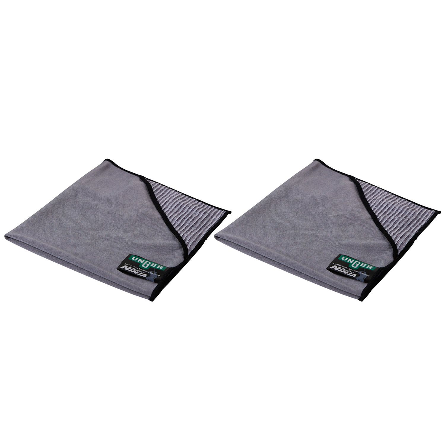 Unger ErgoTec Ninja MicroWipe 2 x Mikrofasertuch MN60H 80 x 60 cm Grau