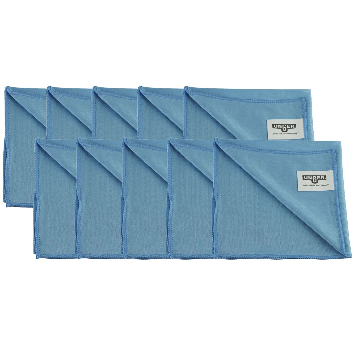Unger MicroWipe Lite blau 10 x Microfasertuch mf40e Fensterreinigung 40 x 40cm