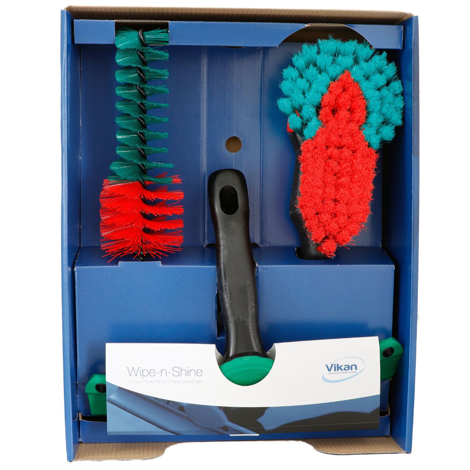 Vikan Transport Kampagnebox Autoreinigungsset Wasserabzieher Felgenb�rste Handb�rste 3-teiliges Set