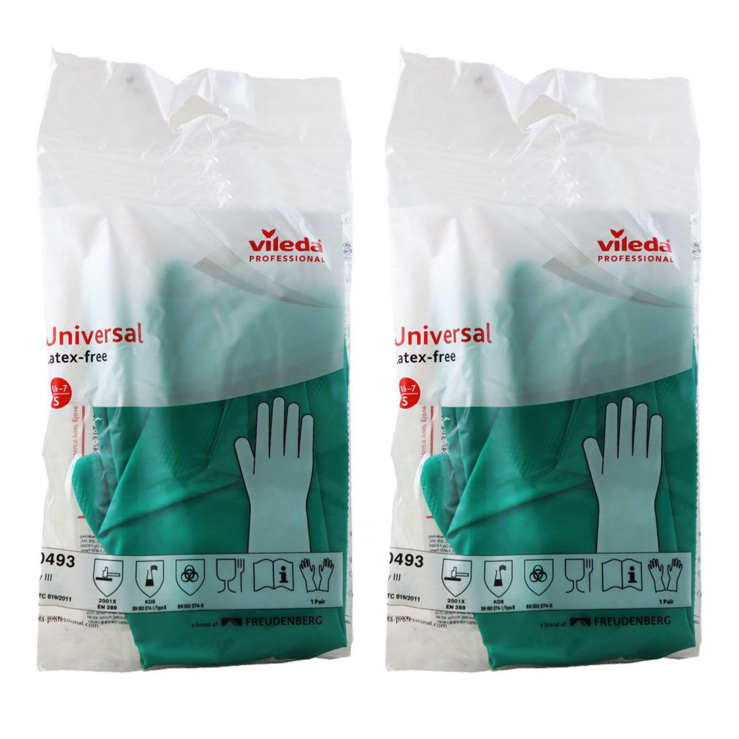 Vileda Universal Nitrilhandschuh LatexFree Handschuh 2 x Grn Gre S Set  --> Riemax | Parfm, Pflege, Haarpflege und Re...