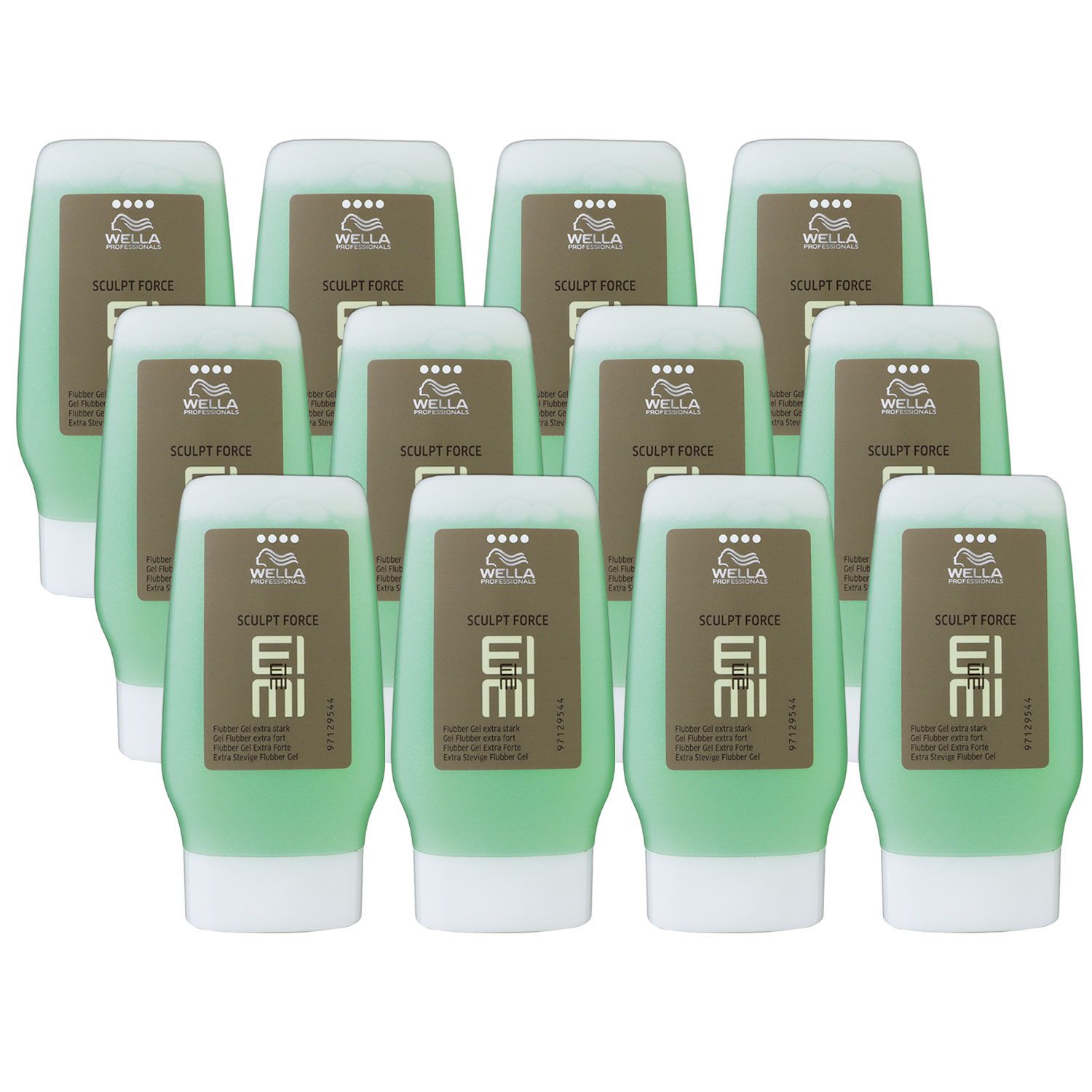 WWella Eimi Sculpt Force Flubber 12 x 125 ml Haargel Set