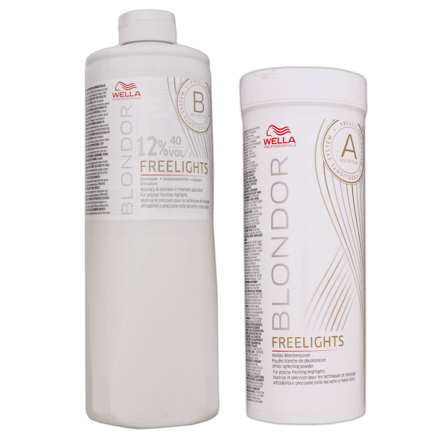 Wella Blondor Freelights 12% & 400g wei�es Blondierpulver