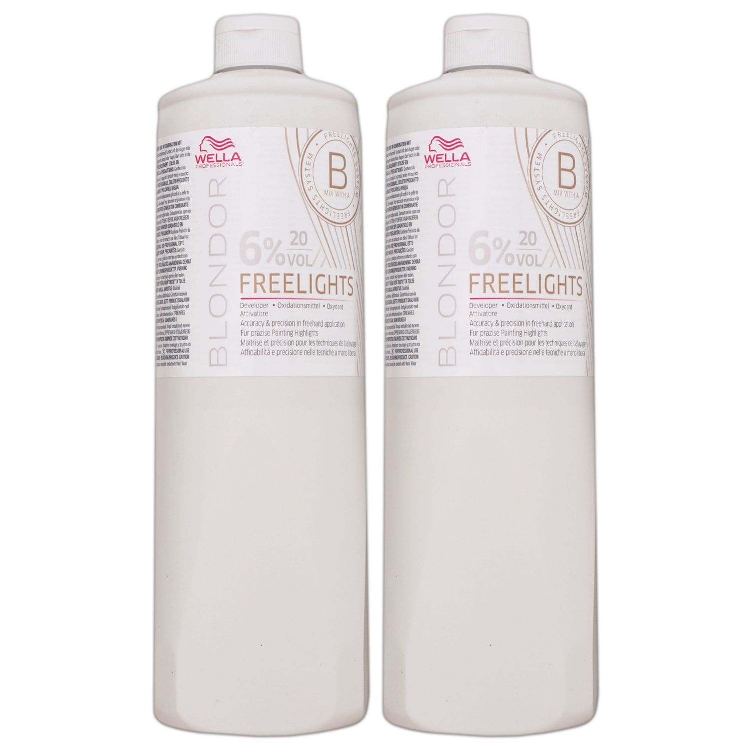 Wella Blondor Freelights 6 % 2 x 1000 ml Entwickler Set