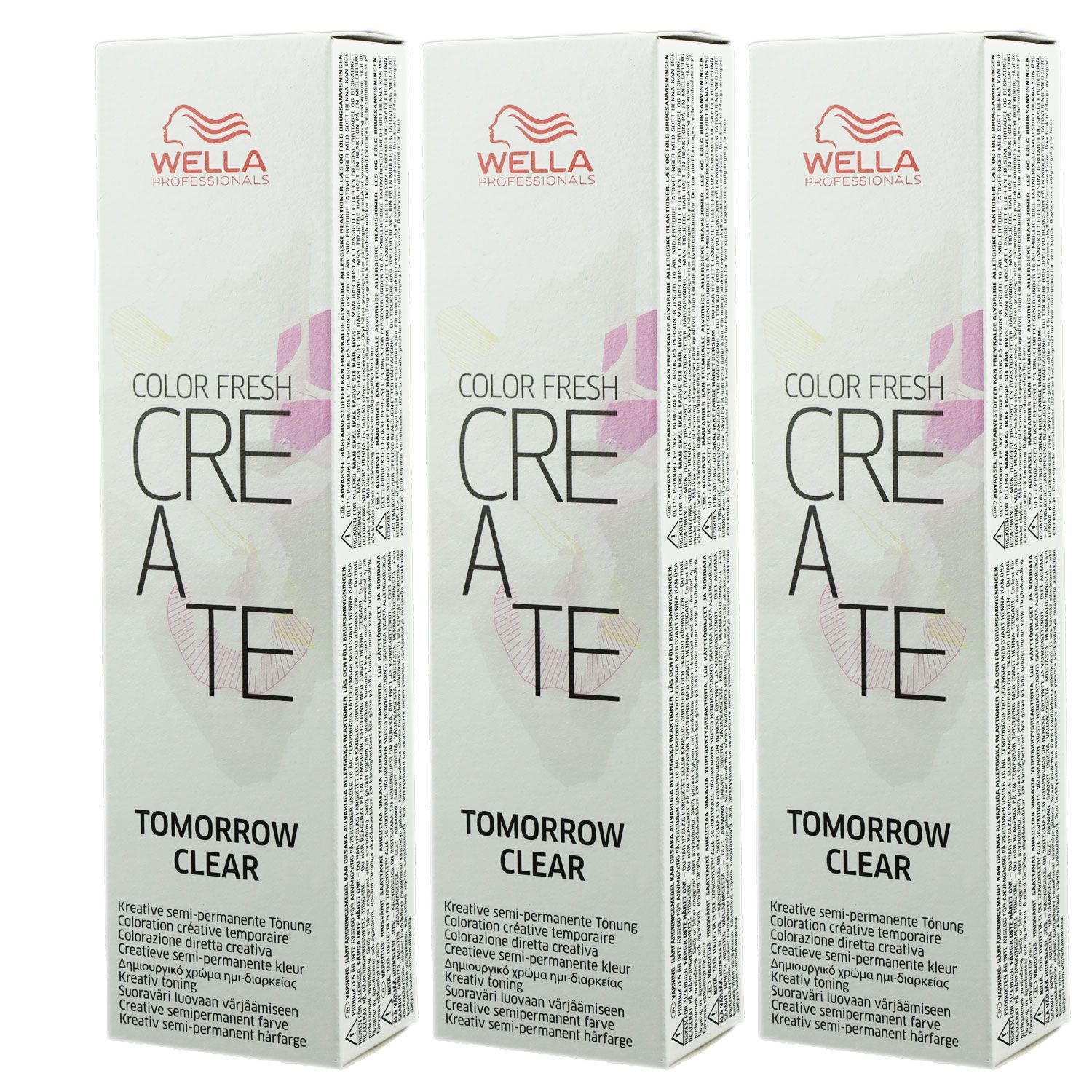 Wella Color Fresh Create 3 x 60 ml - 1 Tomorrow Clear Set