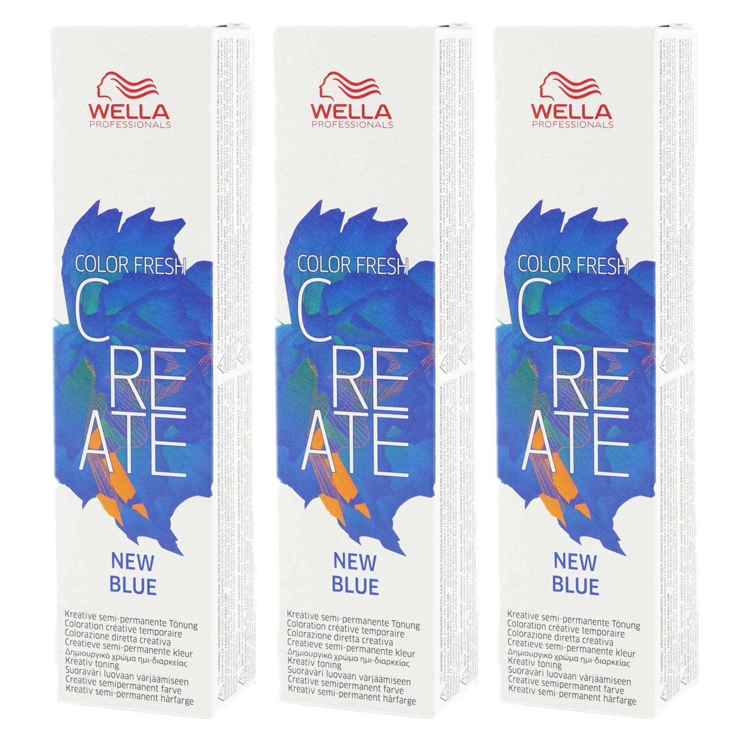 Wella Color Fresh Create 3 x 60 ml - 2 New Blue Set