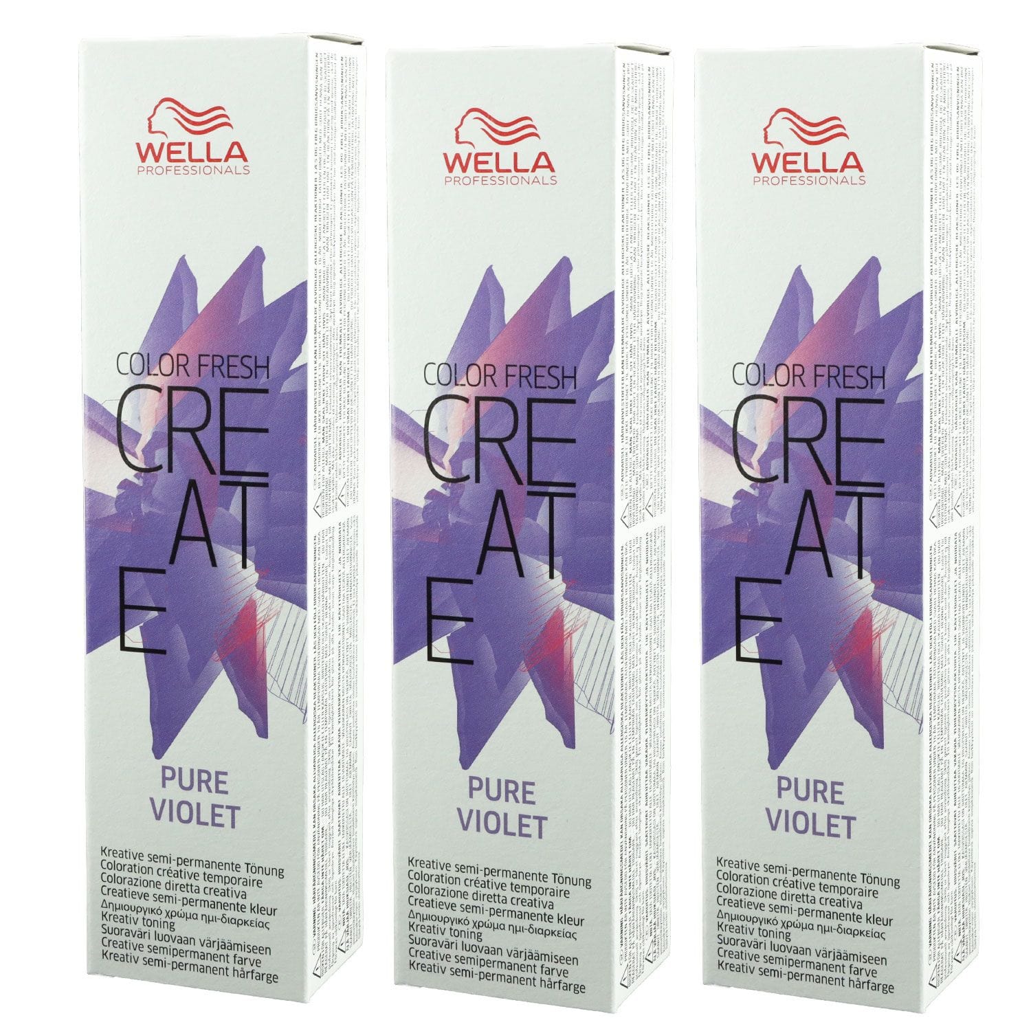 Wella Color Fresh Create 3 x 60 ml - 5 Pure Violet Set