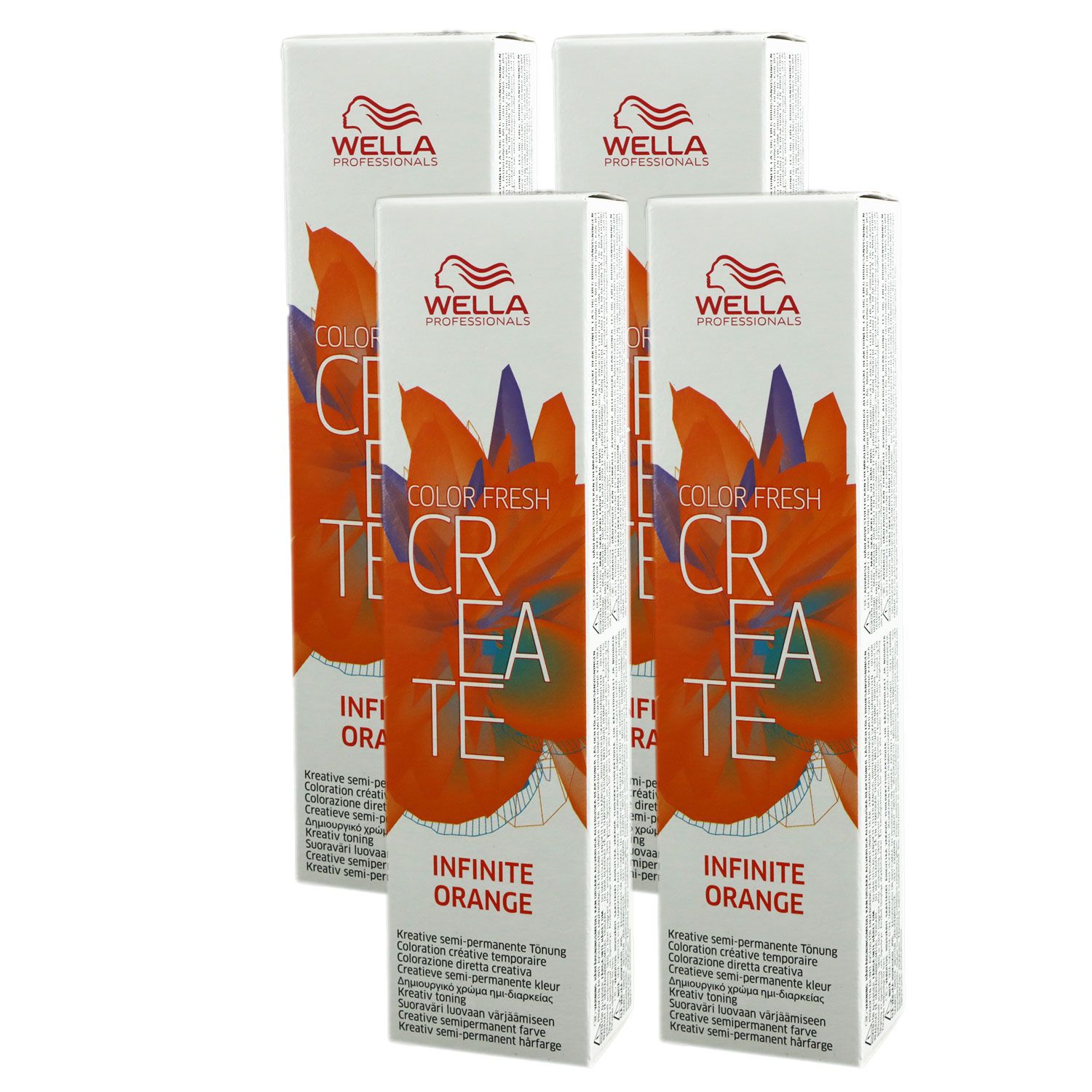 Wella Color Fresh Create 4 x 60 ml 11 Infinite Orange Set