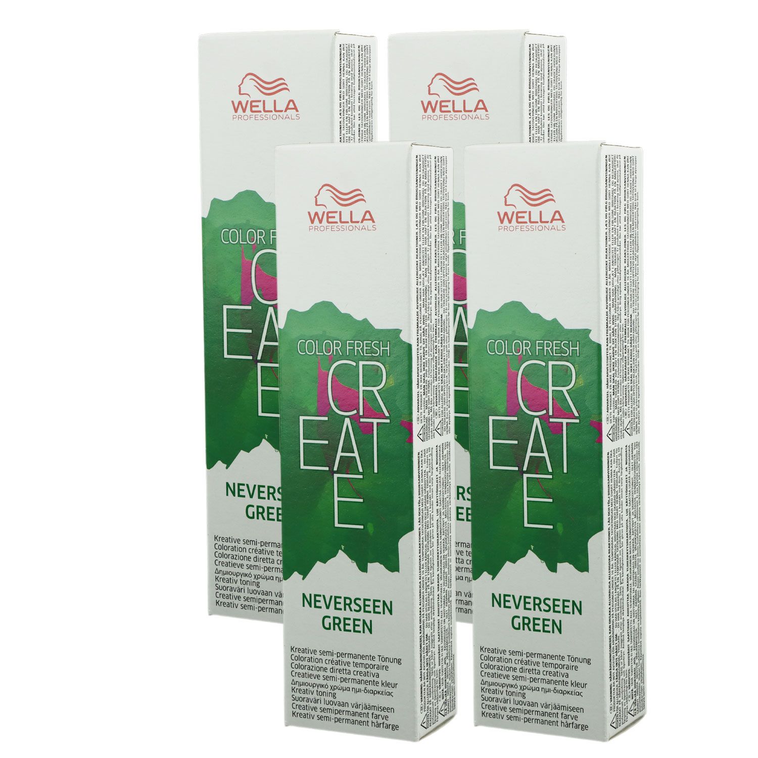 Wella Color Fresh Create 4 x 60 ml - 3 Never Seen Green Set