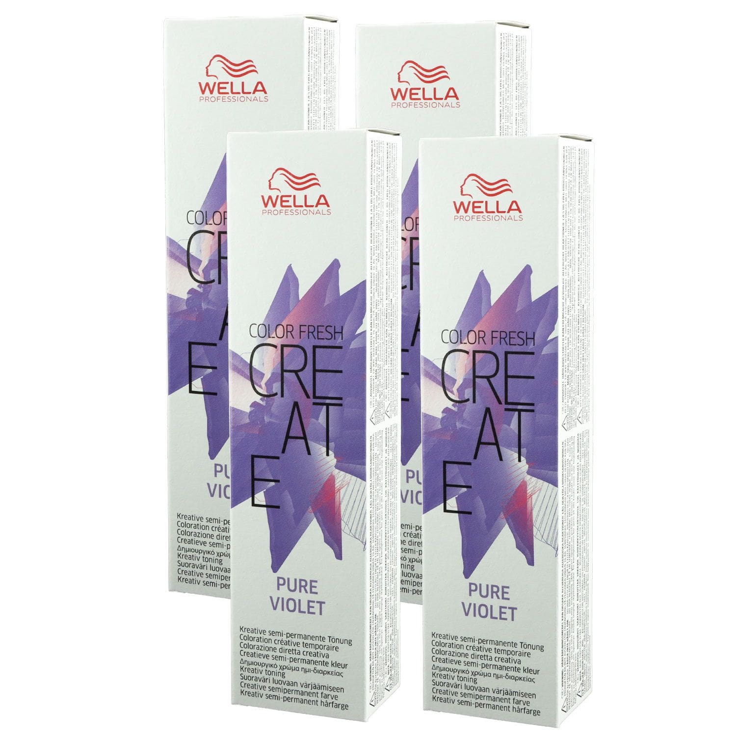 Wella Color Fresh Create 4 x 60 ml - 5 Pure Violet Set