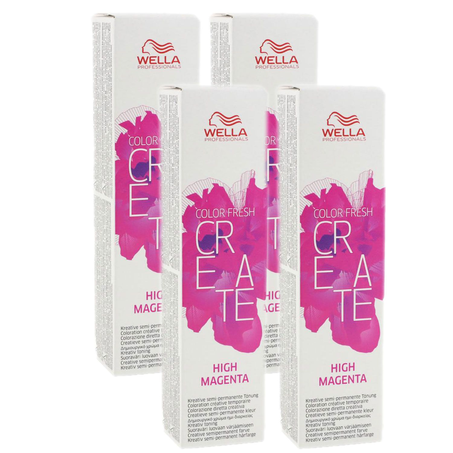 Wella Color Fresh Create 4 x 60 ml - 7 High Magenta Set