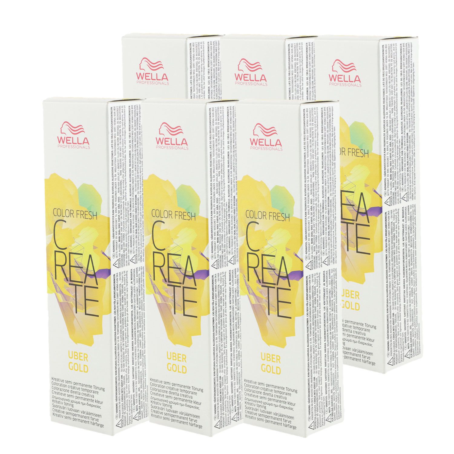 Wella Color Fresh Create 6 x 60 ml - 10 Uber Gold Set